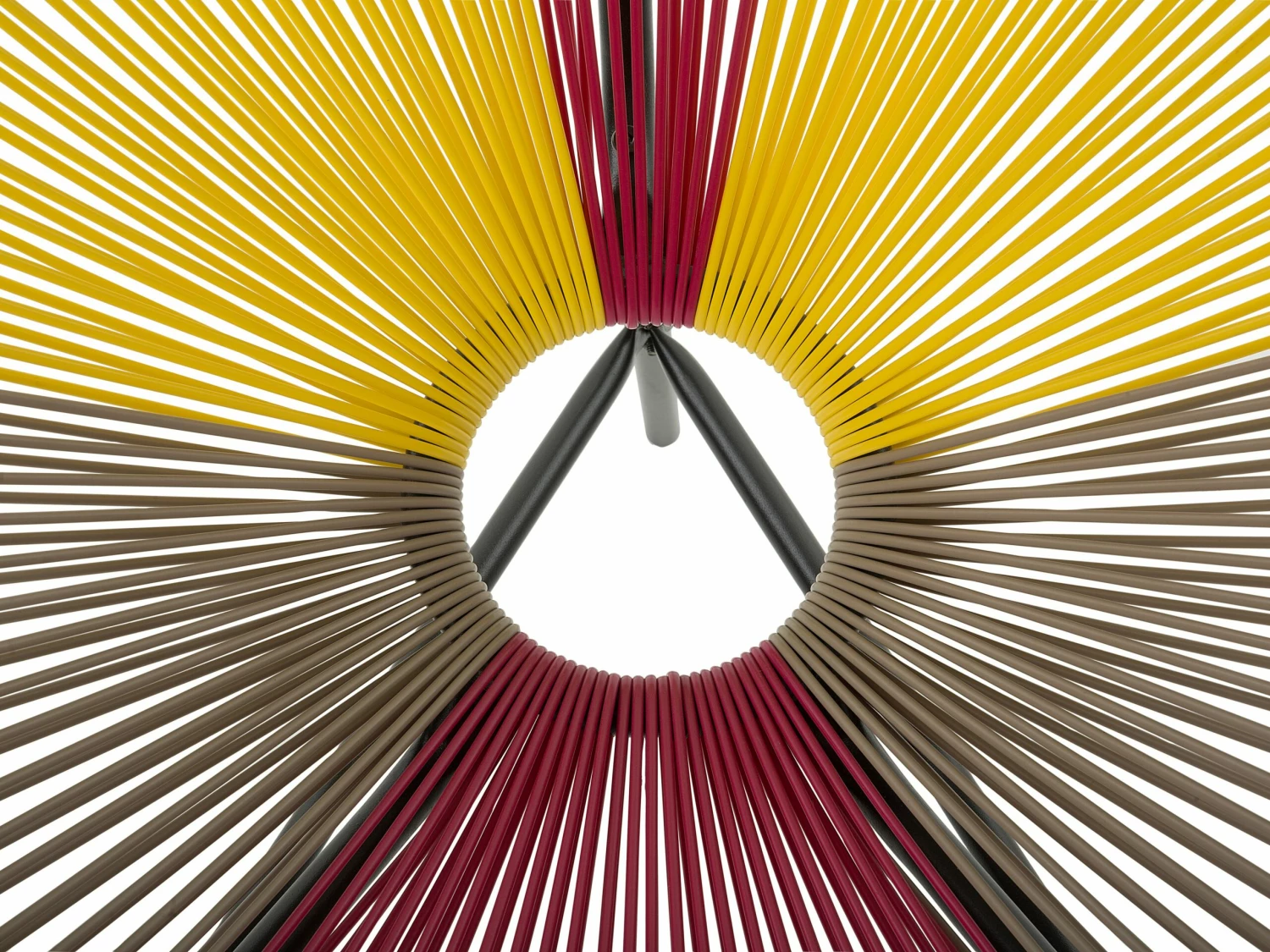 Rattanstuhl Kunststoff Rosa / Gelb / Beige ø 76 Cm ACAPULCO – Bild 10