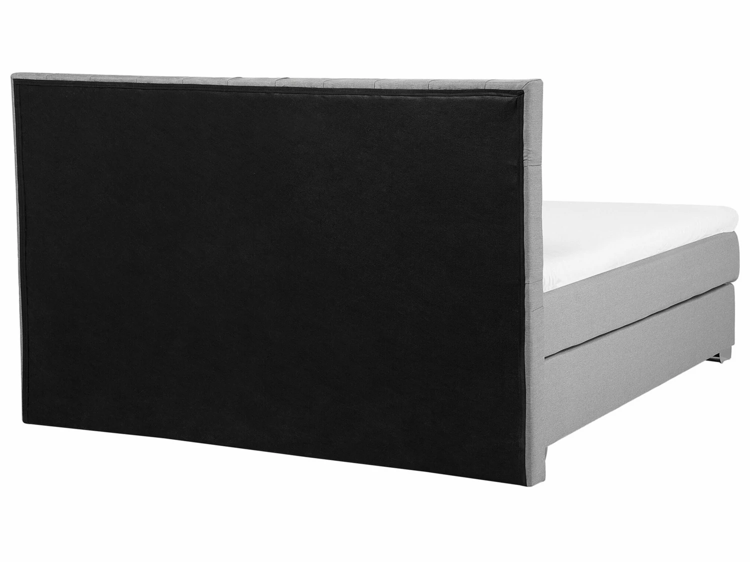 Boxspringbett Polsterbezug Hellgrau Verschiedene Größen DUCHESS – Bild 6