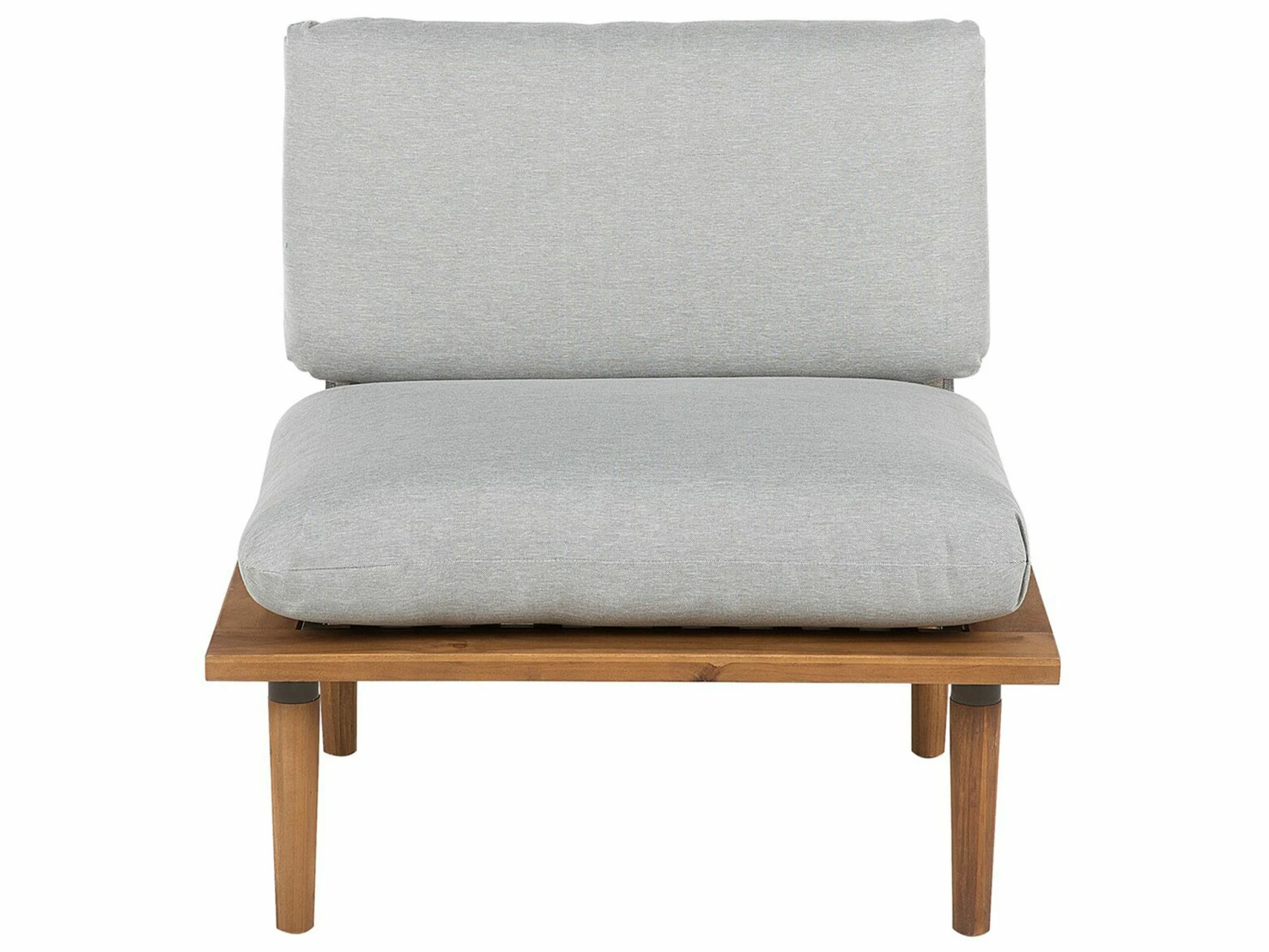 Lounge Set Akazienholz Hellbraun 2-Sitzer Auflagen Hellgrau FRASCATI – Bild 9