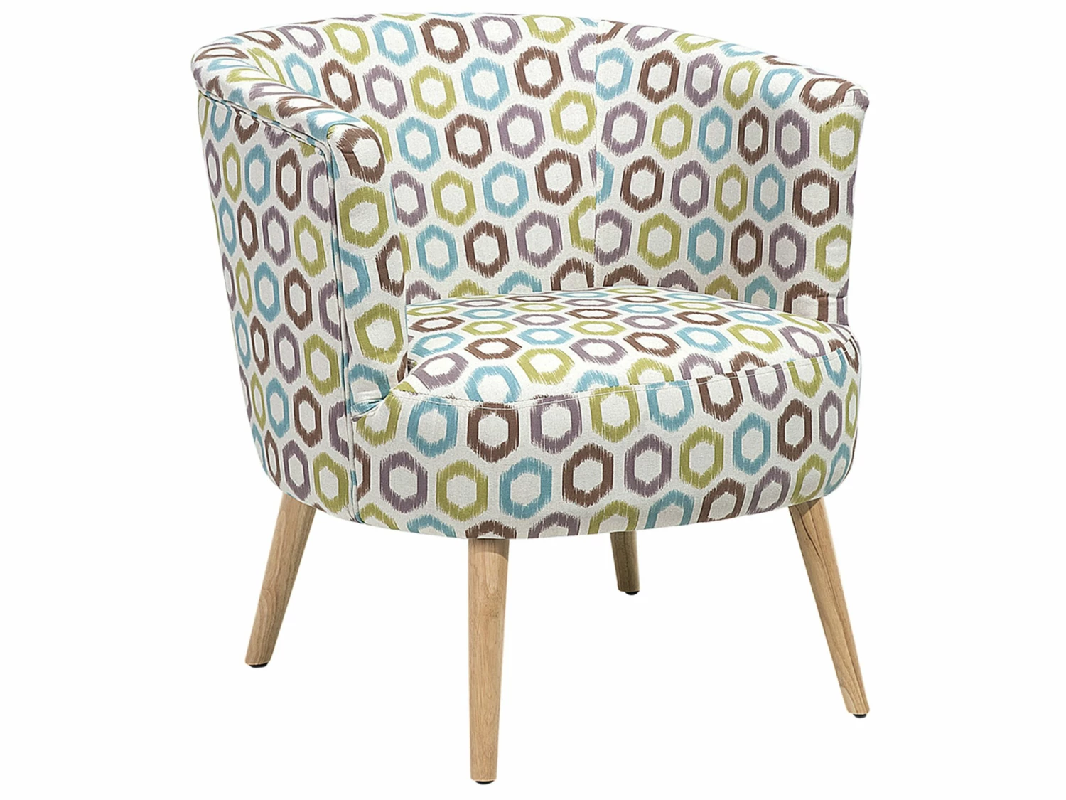 Sessel Polsterbezug Bunt Geometrisches Muster ODENZEN