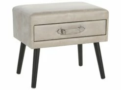 Nachttisch Beige Kunstleder EUROSTAR