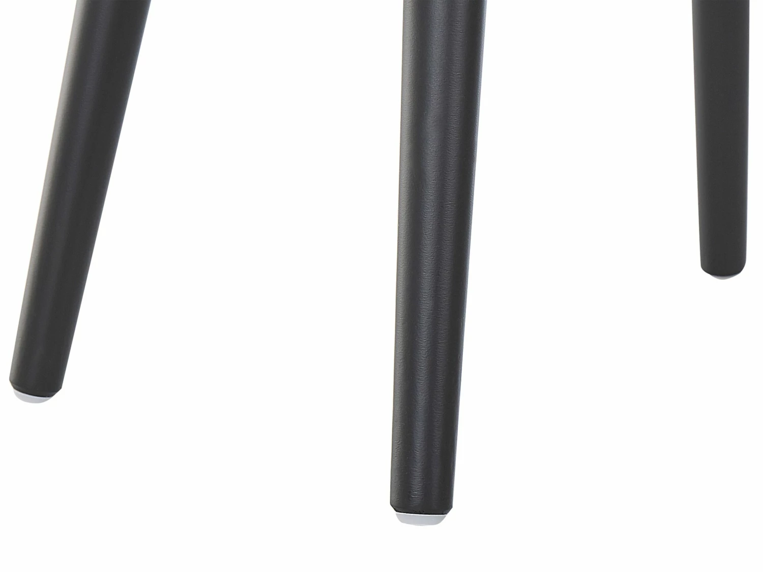 Hocker Grau Samtstoff MALLARD – Bild 7