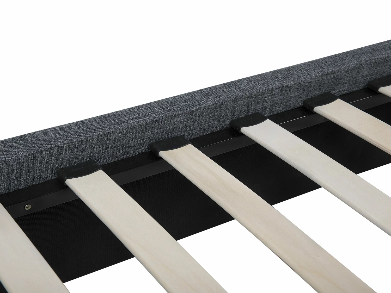 Polsterbett Leinenoptik Grau Mit Lattenrost Verschiedene Größen BELFORT – Bild 9