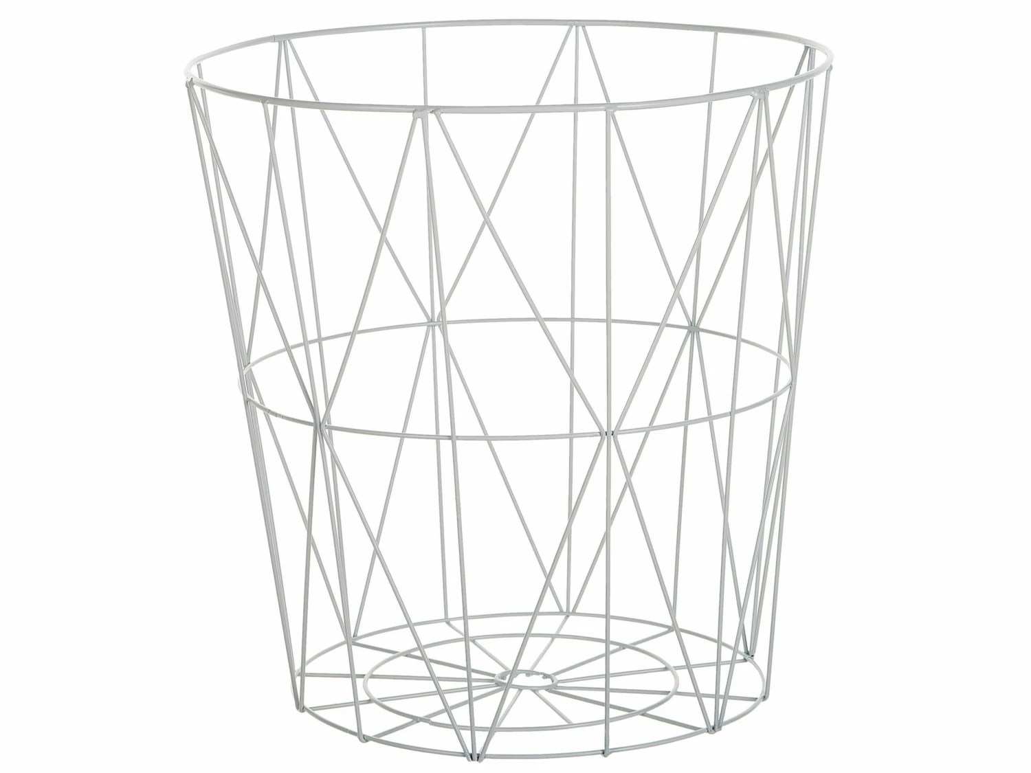 Beistelltisch Weiß / Heller Holzfarbton ⌀ 40 Cm LANARK – Bild 5