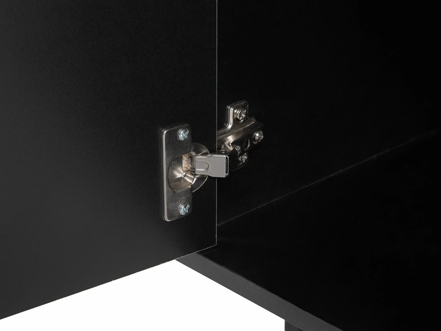 TV-Möbel Heller Holzfarbton / Schwarz Mit Schublade 177 X 40 X 46 Cm BLACKPOOL – Bild 9