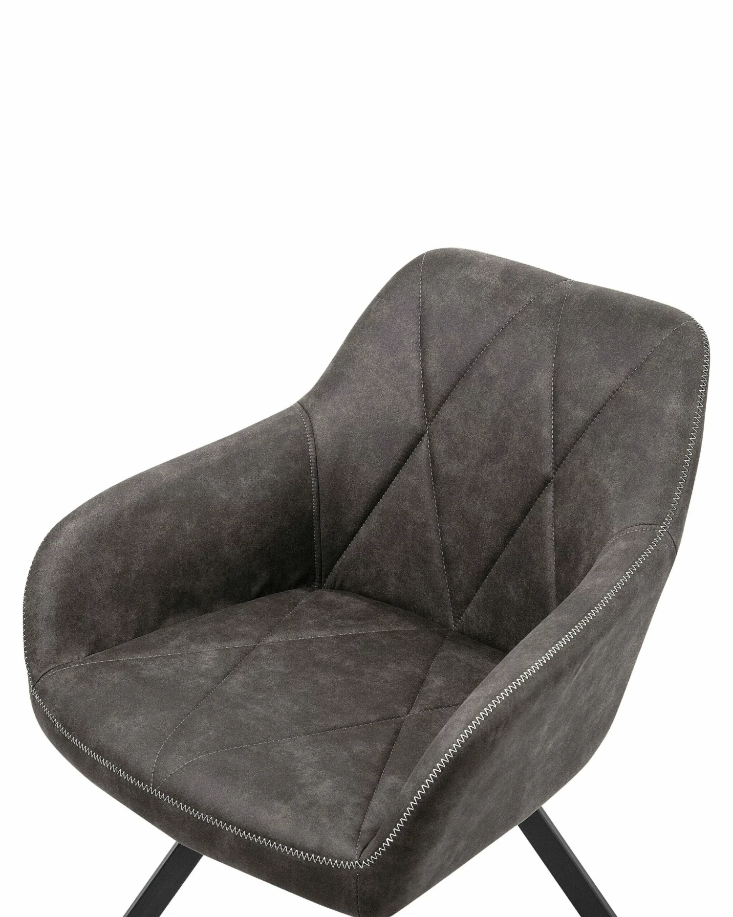 Esszimmerstuhl Polsterbezug Grau 2er Set MONEE – Bild 7