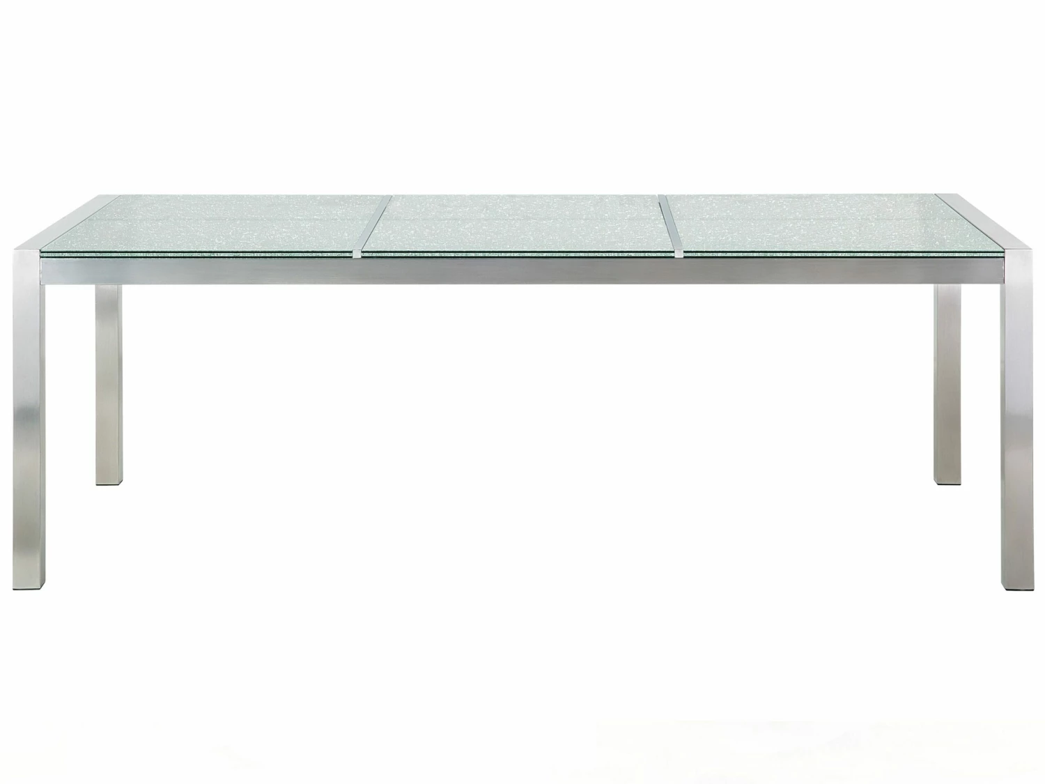 Gartenmöbel Set Crashglas 180 X 90 Cm 6-Sitzer Stühle Textilbespannung Schwarz GROSSETO – Bild 9