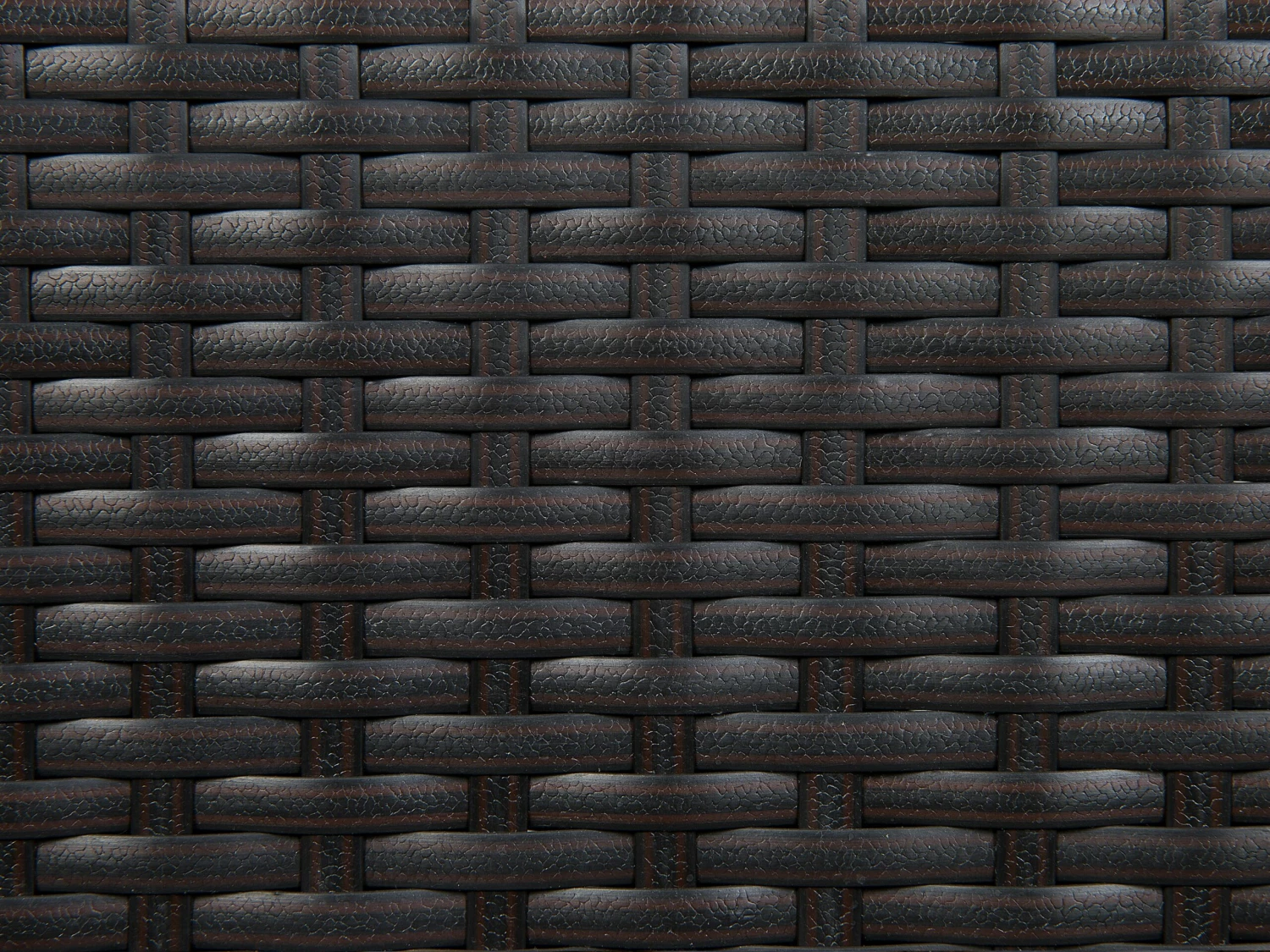 Gartensessel Rattan Dunkelbraun 2er Set Auflage Weiß ITALY – Bild 9