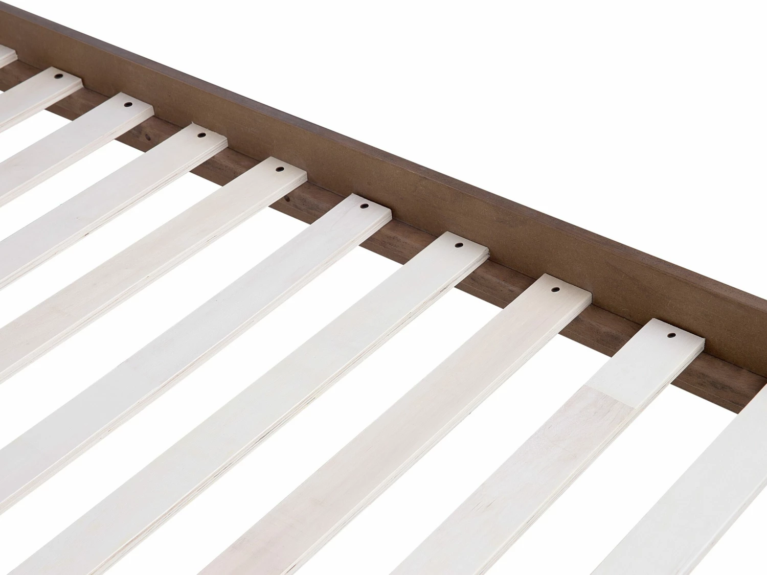 Holzbett Dunkelbraun Lattenrost Verschiedene Größen ISTRES – Bild 7