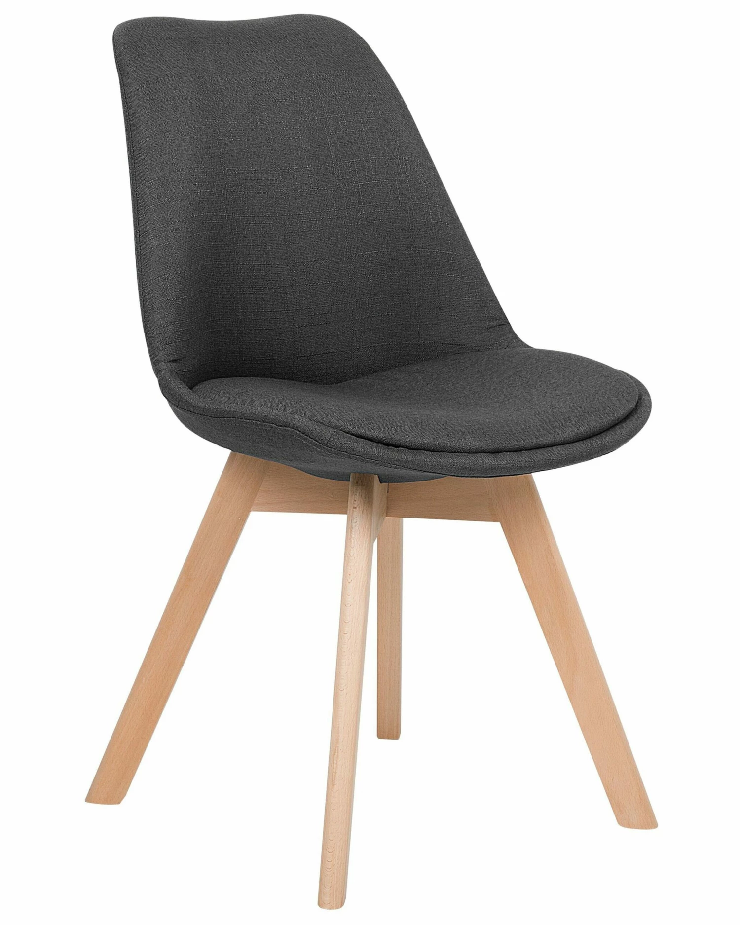 Esszimmerstuhl Polsterbezug Dunkelgrau 2er Set DAKOTA II – Bild 3