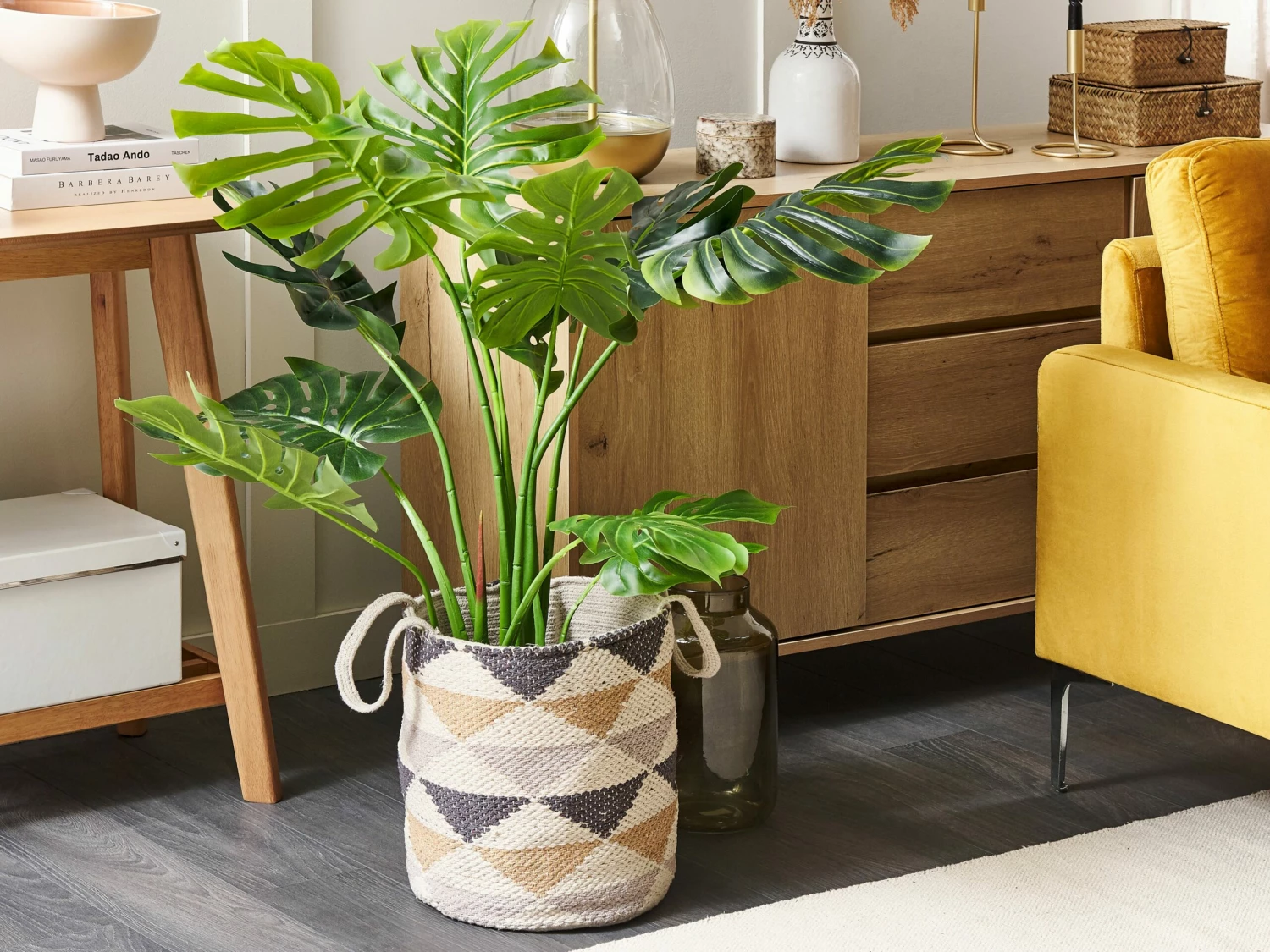 Textilkorb Baumwolle Beige MADOLA – Bild 2