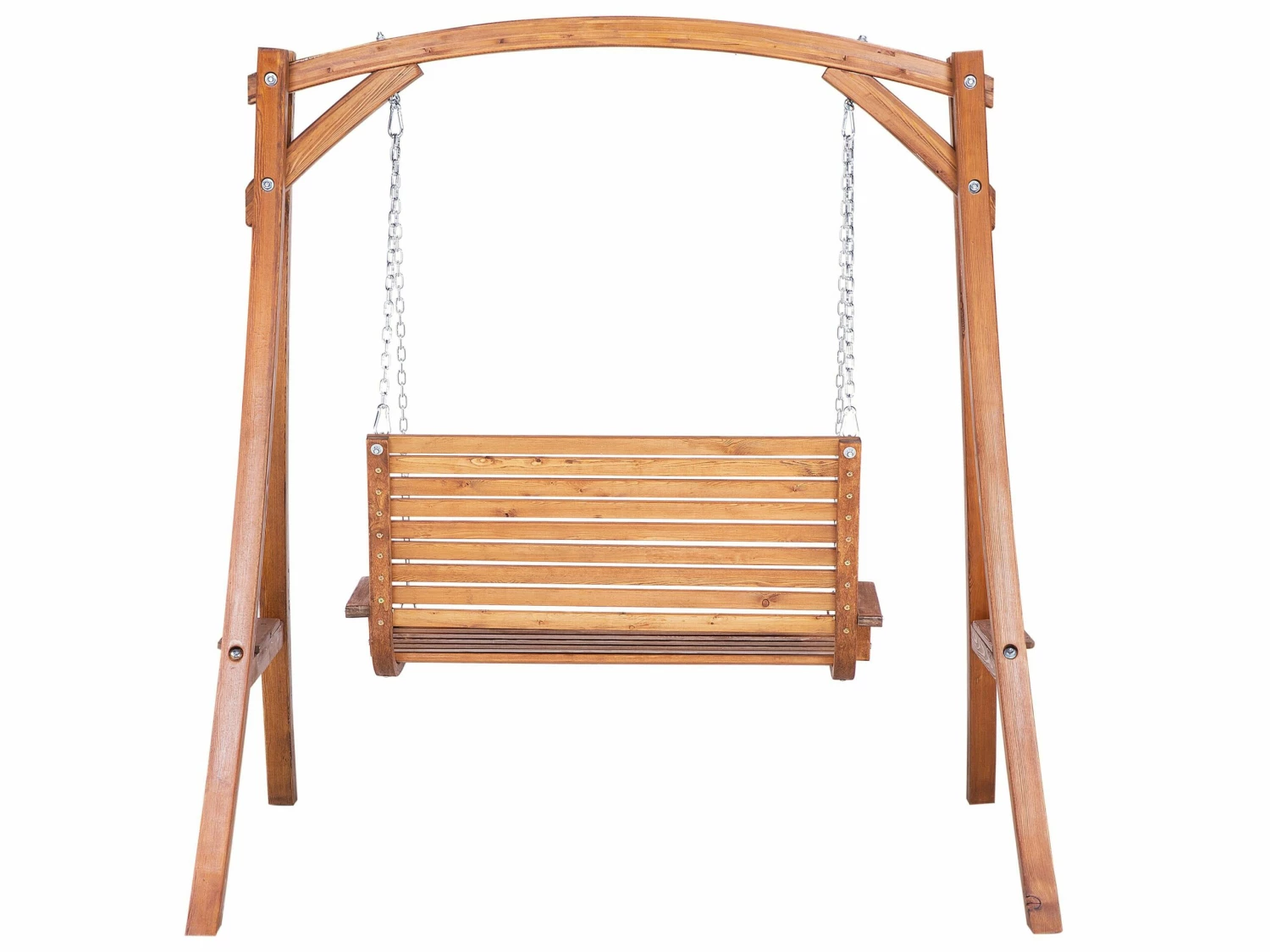 Gartenschaukel Lärchenholz Dunkelbraun NOVARA – Bild 6