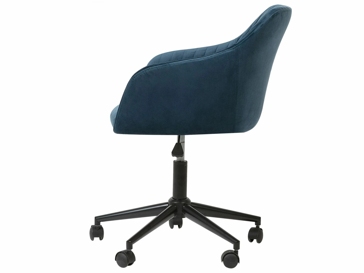 Arbeitshocker Mit Rollen Blau Samtstoff VENICE – Bild 5