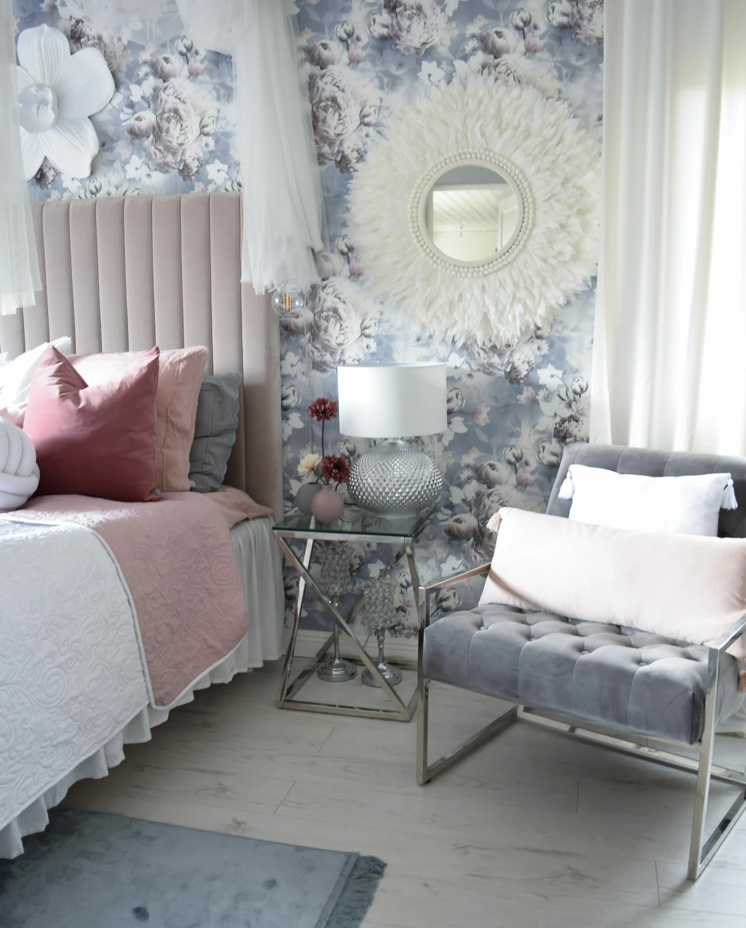 Beistelltisch Glas Silber Quadratisch 40 X 40 Cm BEVERLY – Bild 7