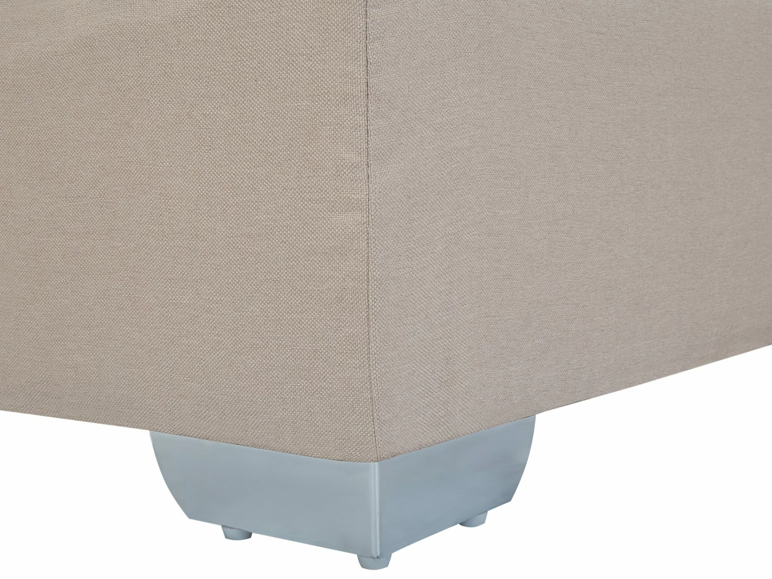 Boxspringbett Polsterbezug Leinenoptik Beige 90 X 200 Cm ADMIRAL – Bild 6