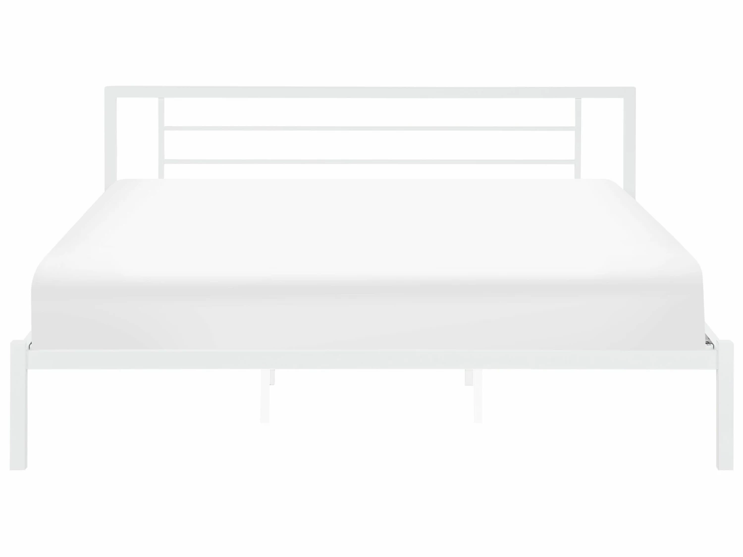 Metallbett Weiß Mit Lattenrost Verschiedene Größen CUSSET – Bild 3