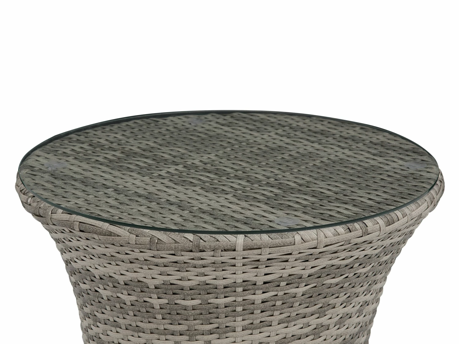 Balkonset Rattan Grau 2-Sitzer Auflagen Grau CAPRI – Bild 6