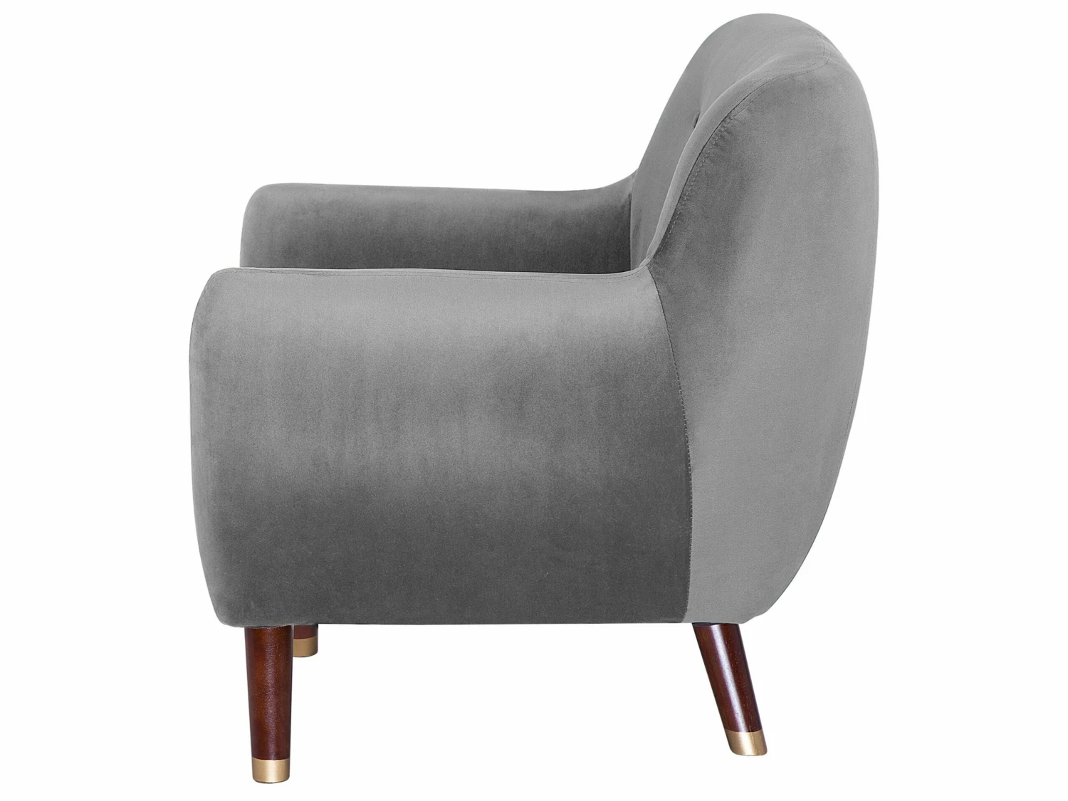 Sessel Samtstoff Grau BODO – Bild 5