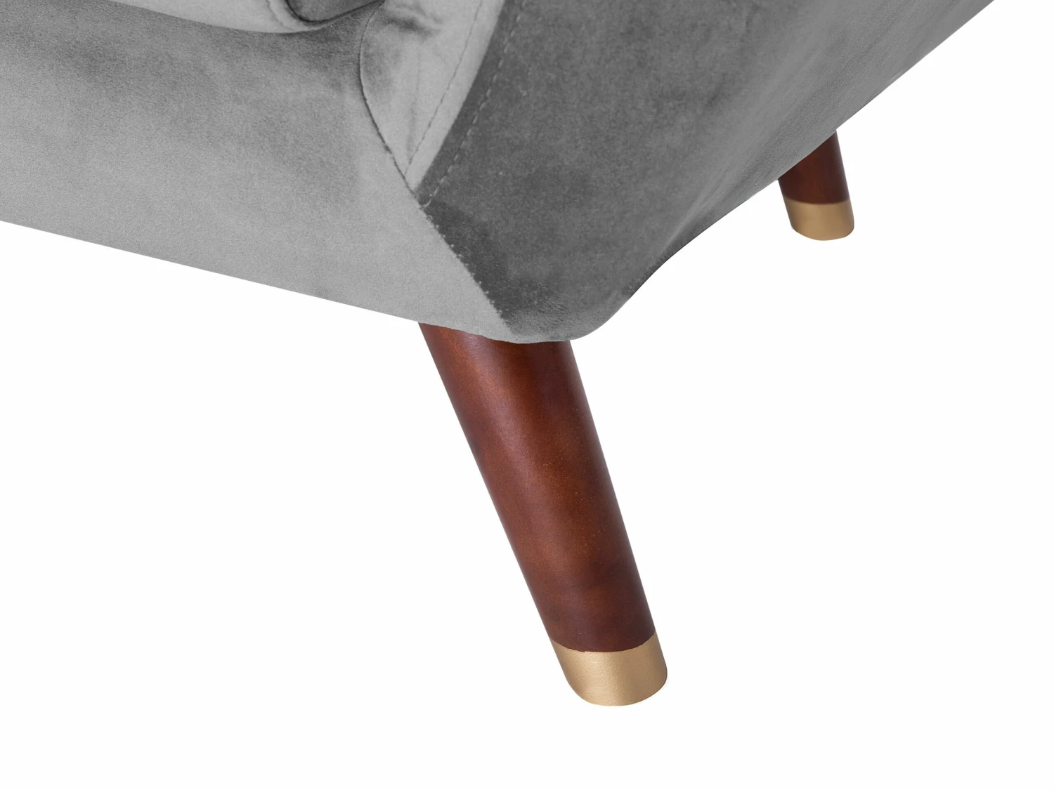 Sessel Samtstoff Grau BODO – Bild 8