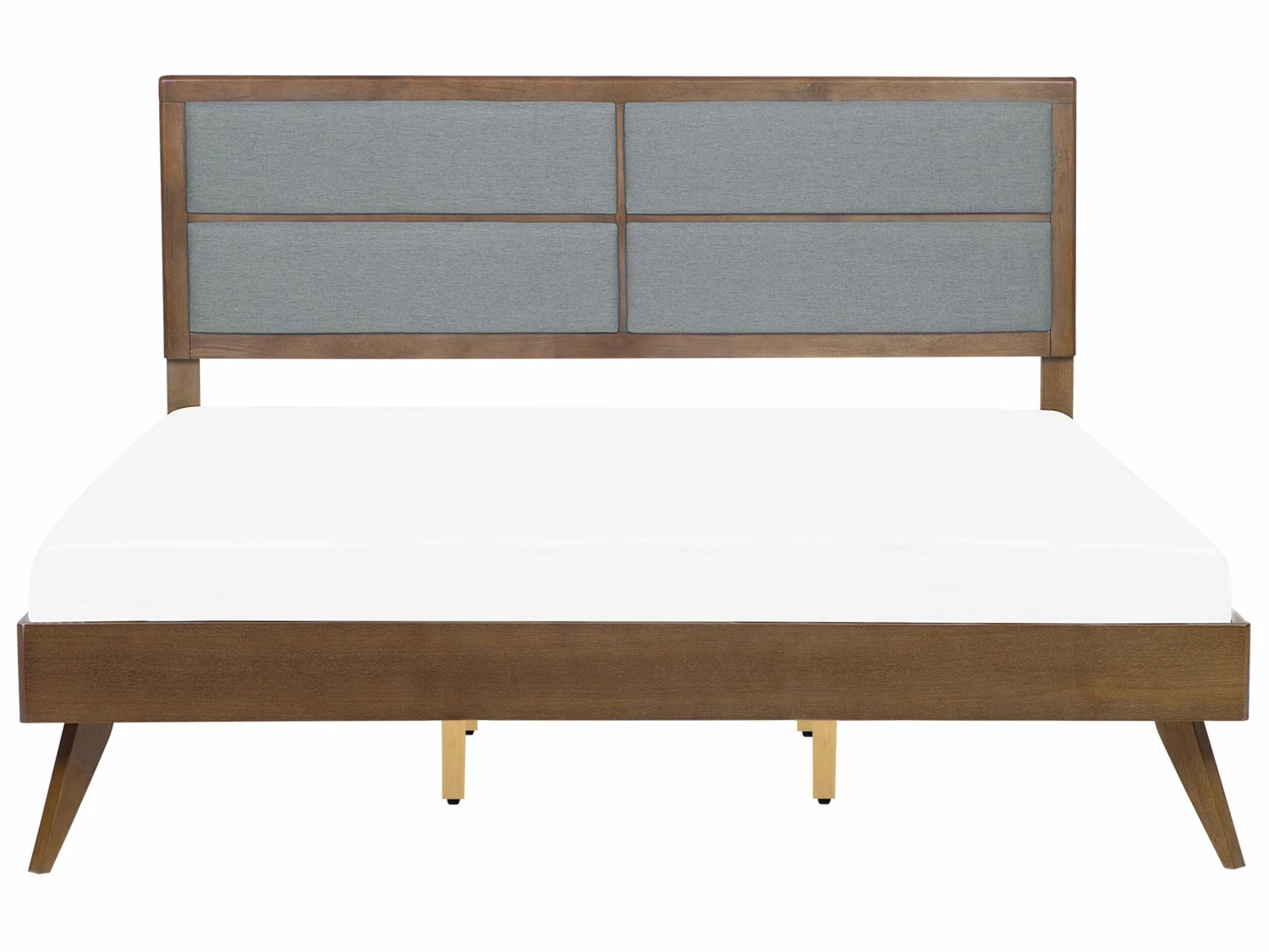 Holzbett Dunkelbraun Lattenrost Verschiedene Größen POISSY – Bild 3