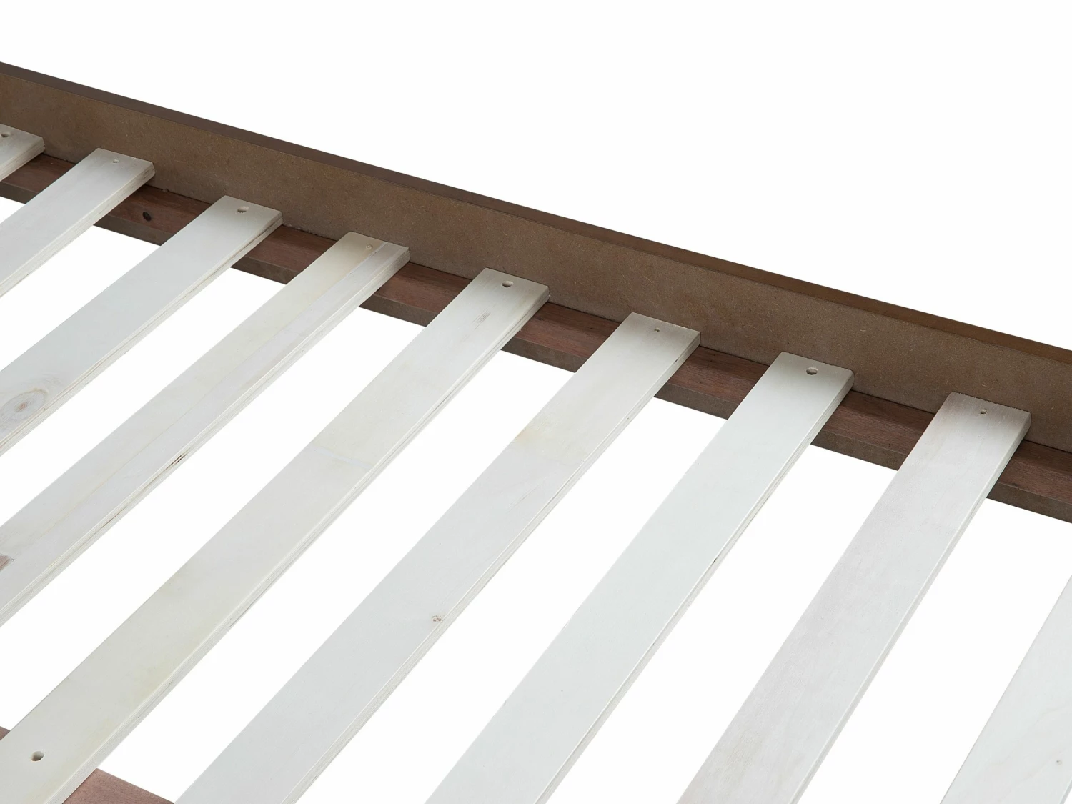 Holzbett Dunkelbraun Lattenrost Verschiedene Größen POISSY – Bild 7
