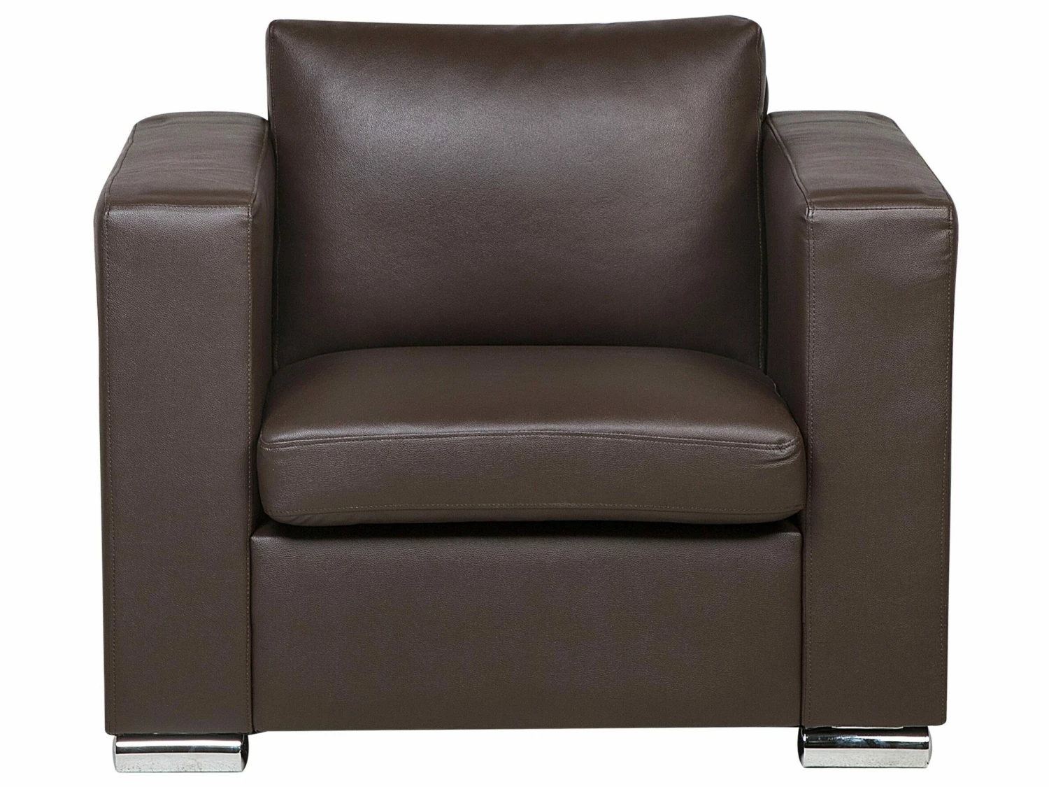 Sessel Leder Braun HELSINKI – Bild 3