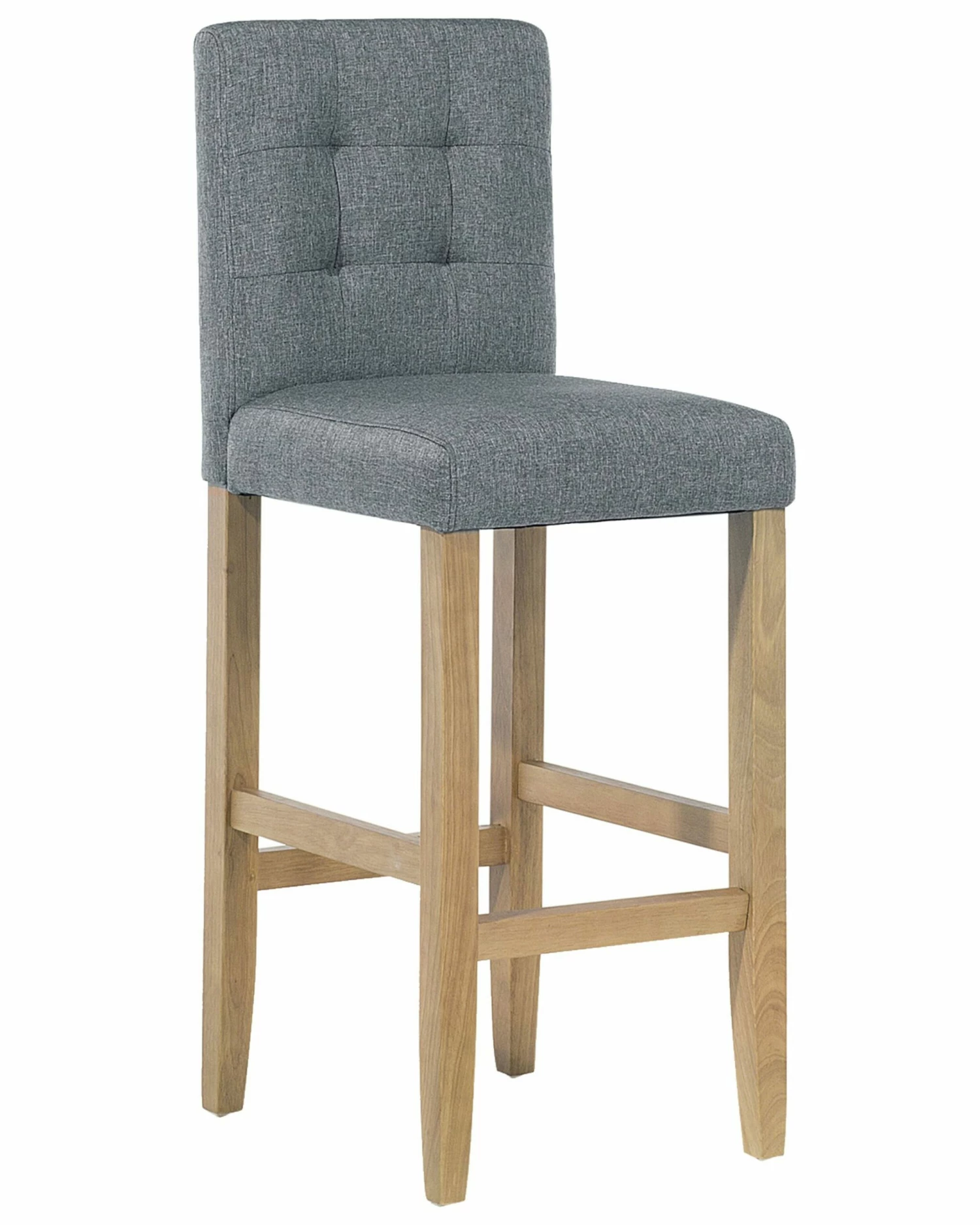 Barstuhl Polsterbezug / Kiefernholz Grau 2er Set MADISON – Bild 6