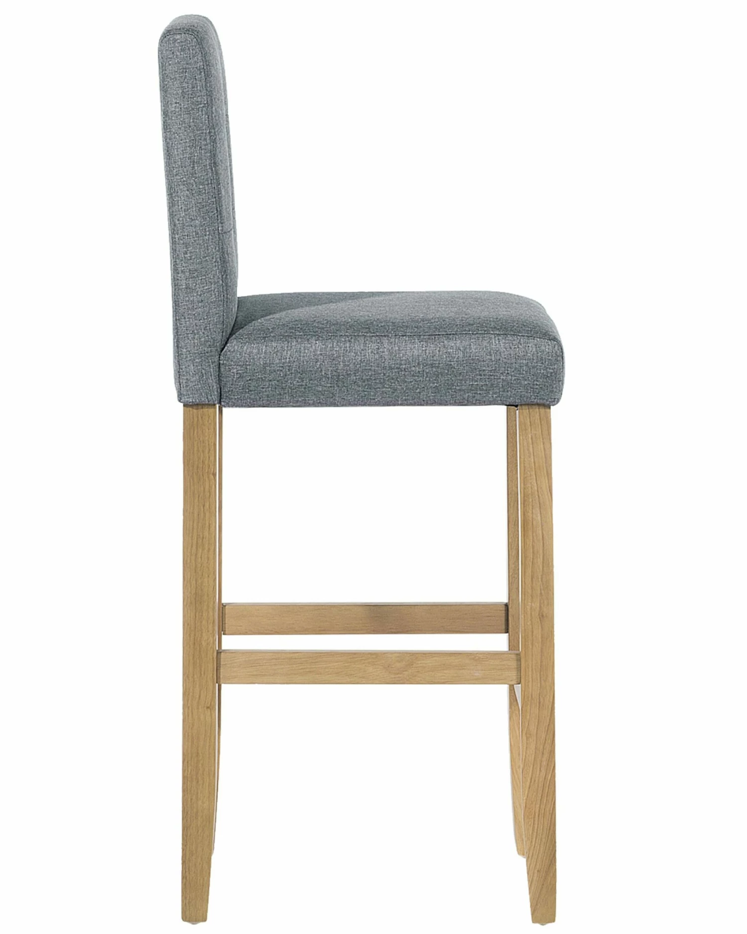 Barstuhl Polsterbezug / Kiefernholz Grau 2er Set MADISON – Bild 8