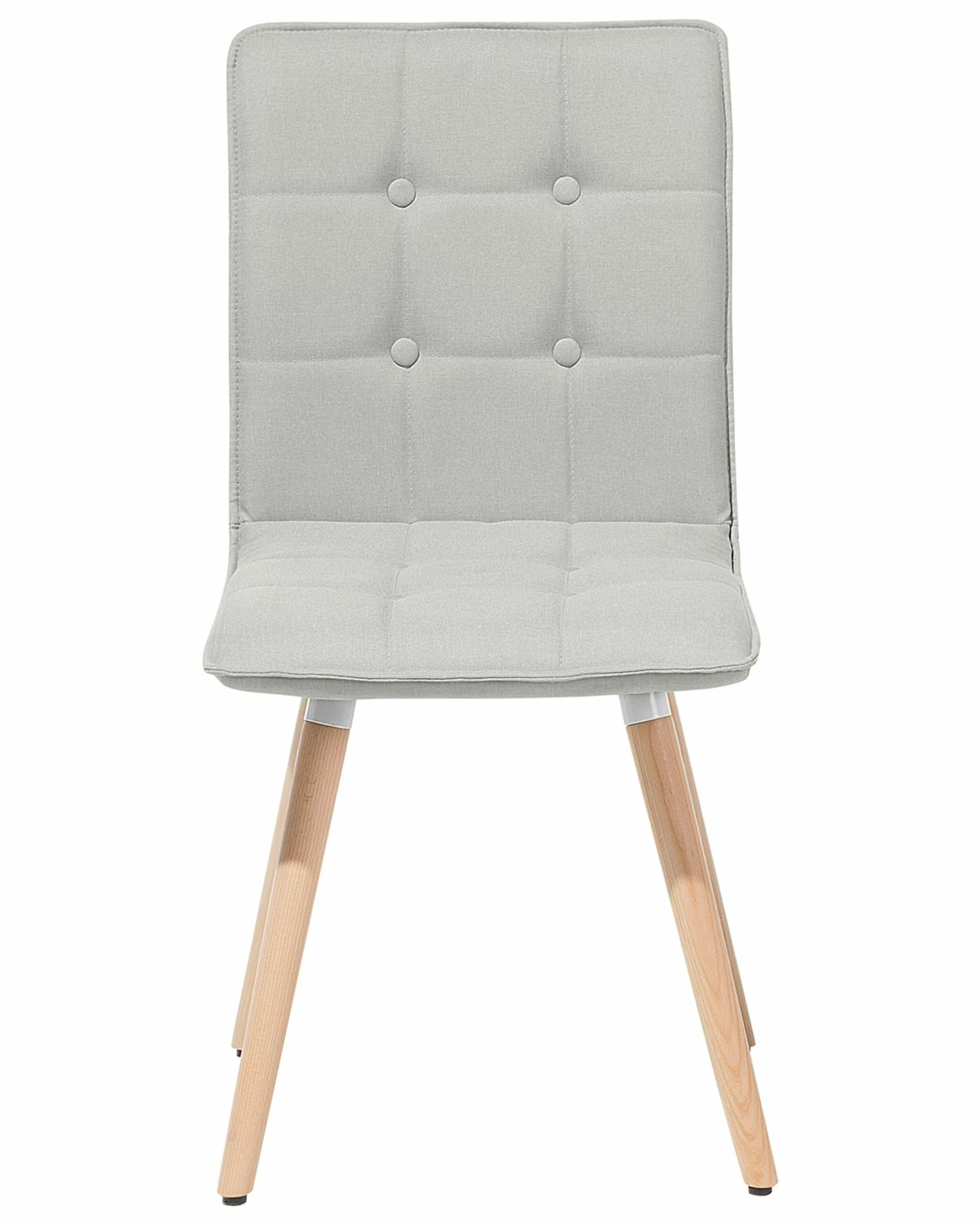 Esszimmerstuhl Polsterbezug Hellgrau 2er Set BROOKLYN – Bild 8