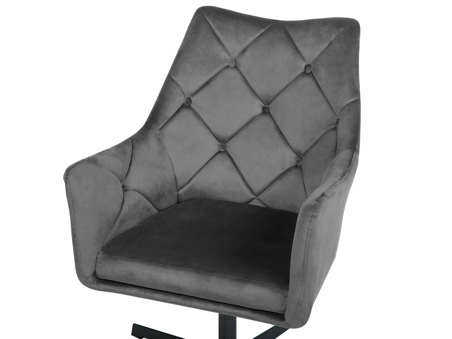 Sessel Samtstoff Dunkelgrau VAKSALA – Bild 6