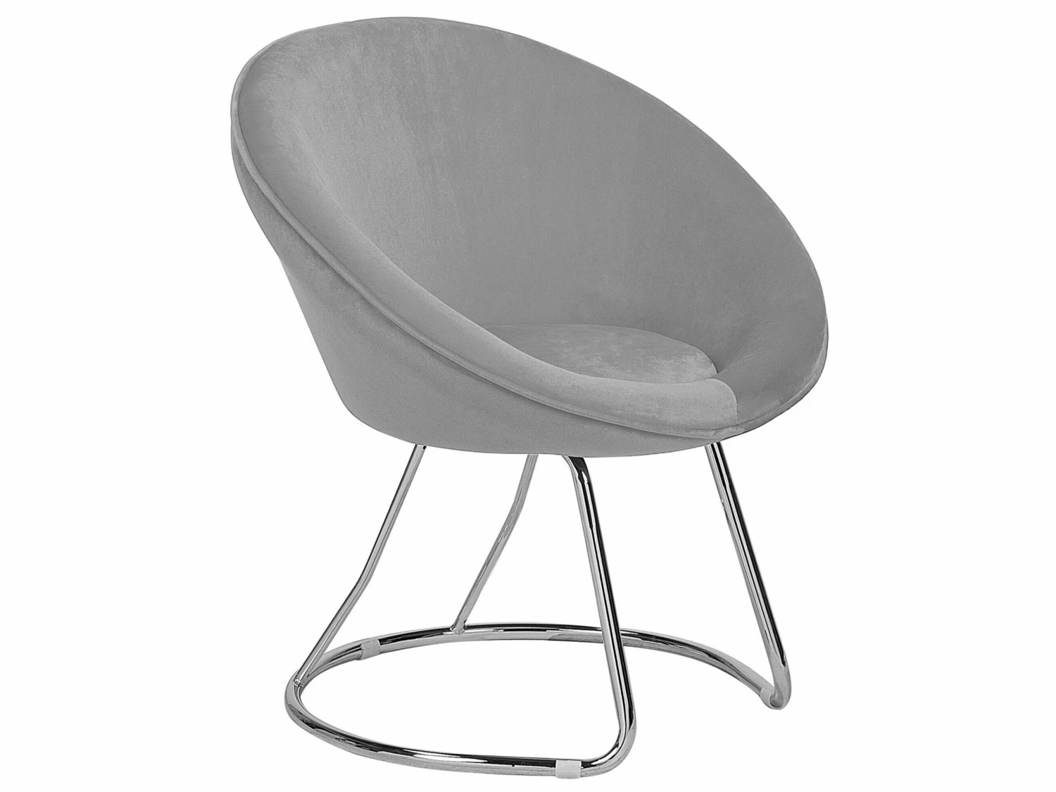 Sessel Samtstoff Grau FLOBY