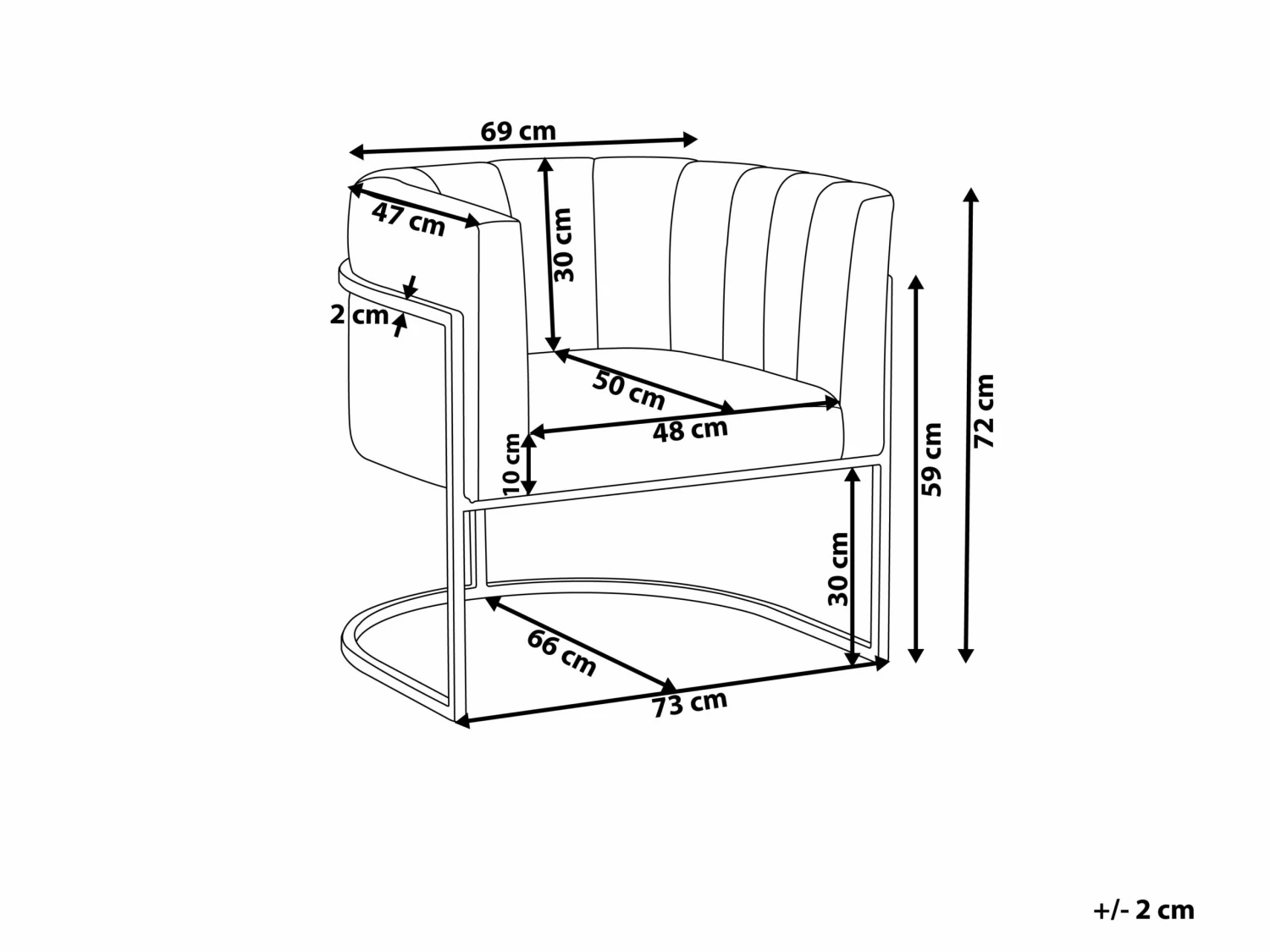Sessel Samtstoff Rosa LARVIK – Bild 9