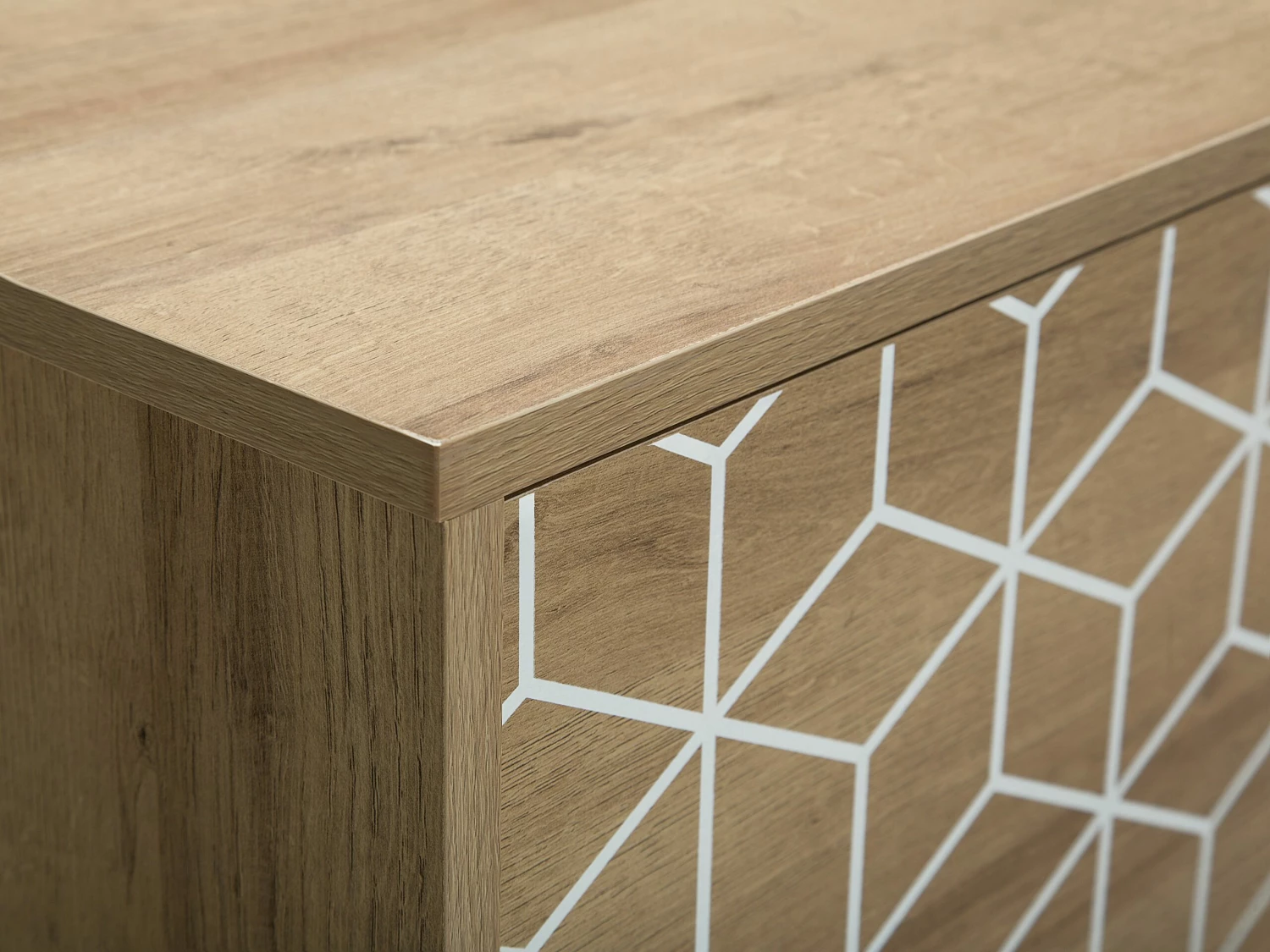 TV-Möbel Heller Holzfarbton 160 X 40 X 50 Cm TORVI – Bild 7