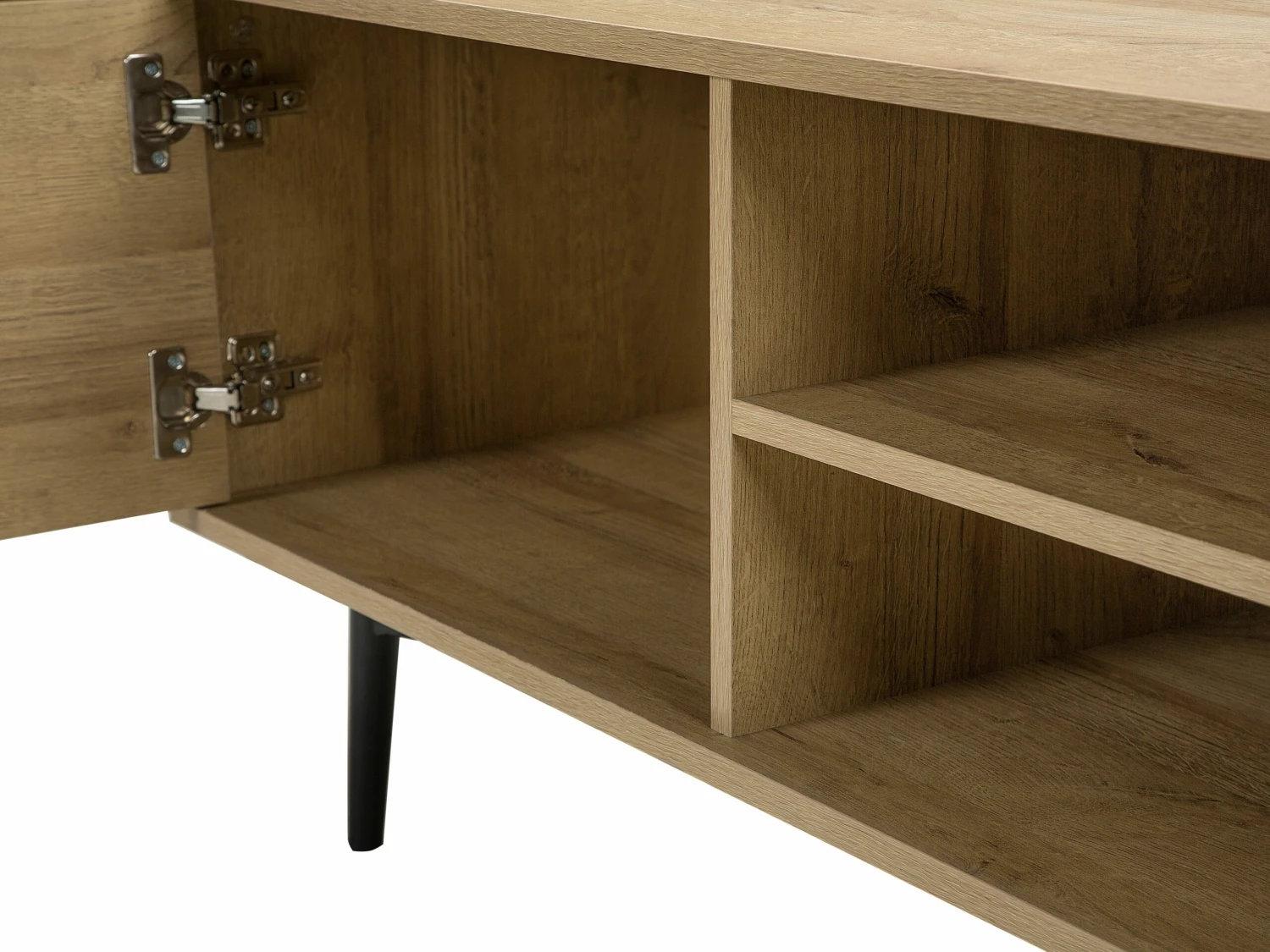 TV-Möbel Heller Holzfarbton 160 X 40 X 50 Cm TORVI – Bild 8