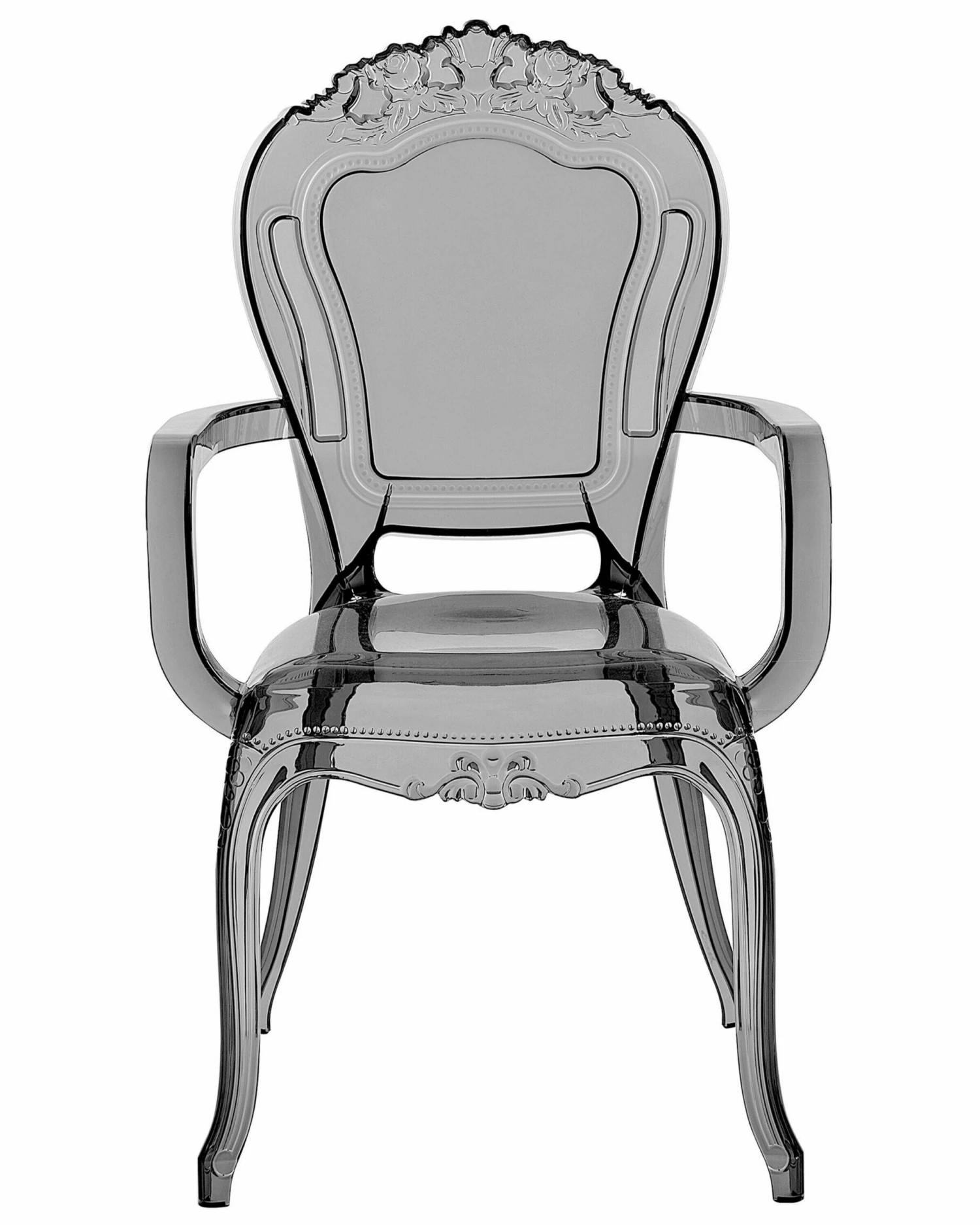 Esszimmerstuhl Kunststoff Transparent Schwarz 2er Set VERMONT II – Bild 3