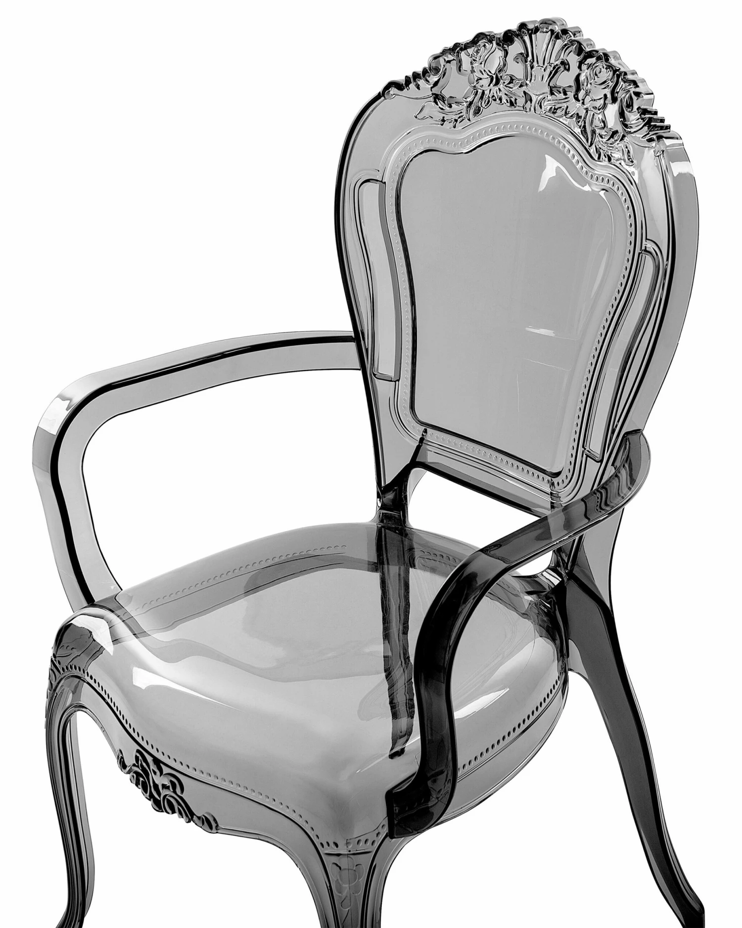 Esszimmerstuhl Kunststoff Transparent Schwarz 2er Set VERMONT II – Bild 6