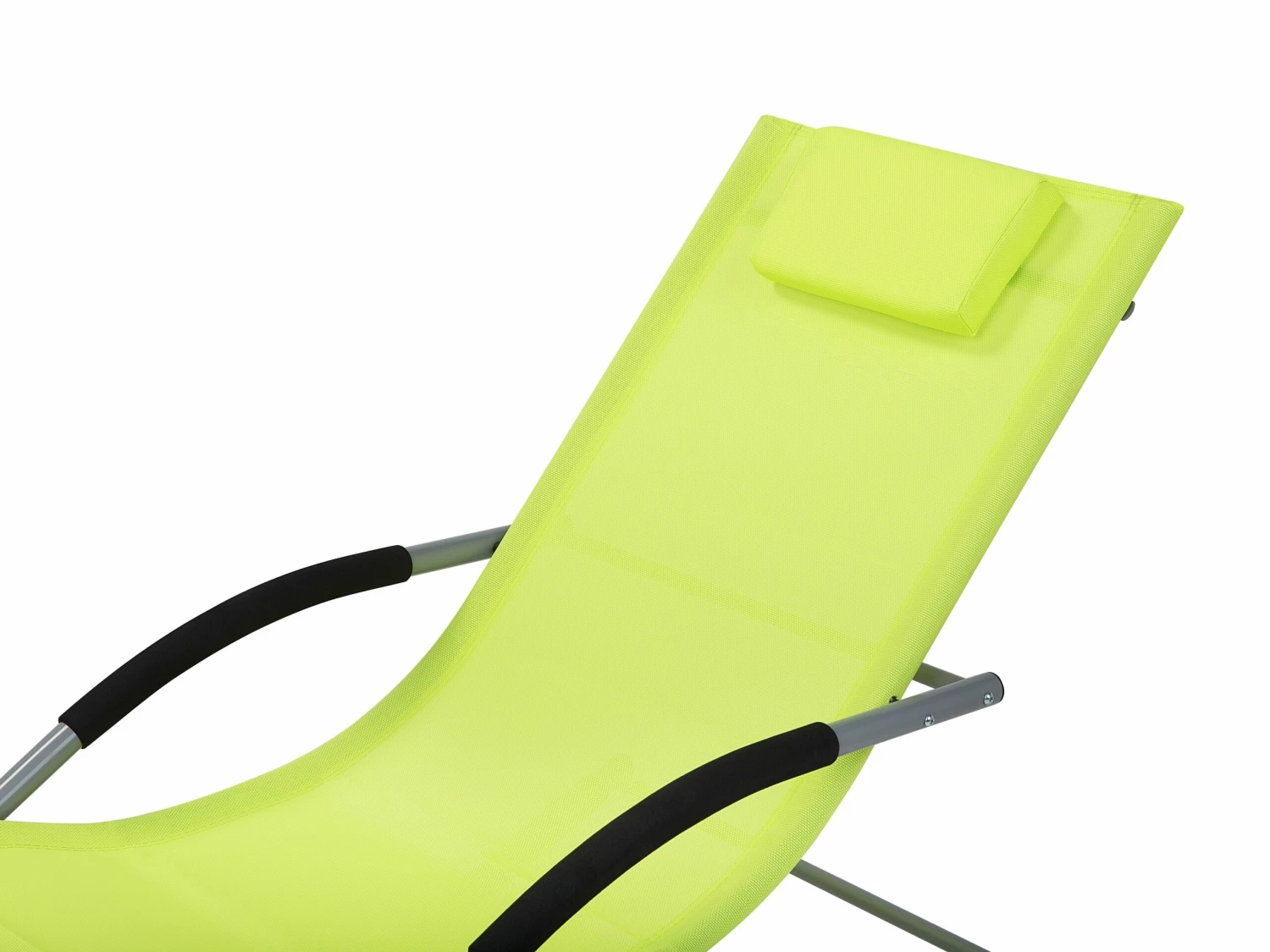 Gartenliege Limettengrün Textil Schaukelfunktion CARANO – Bild 7