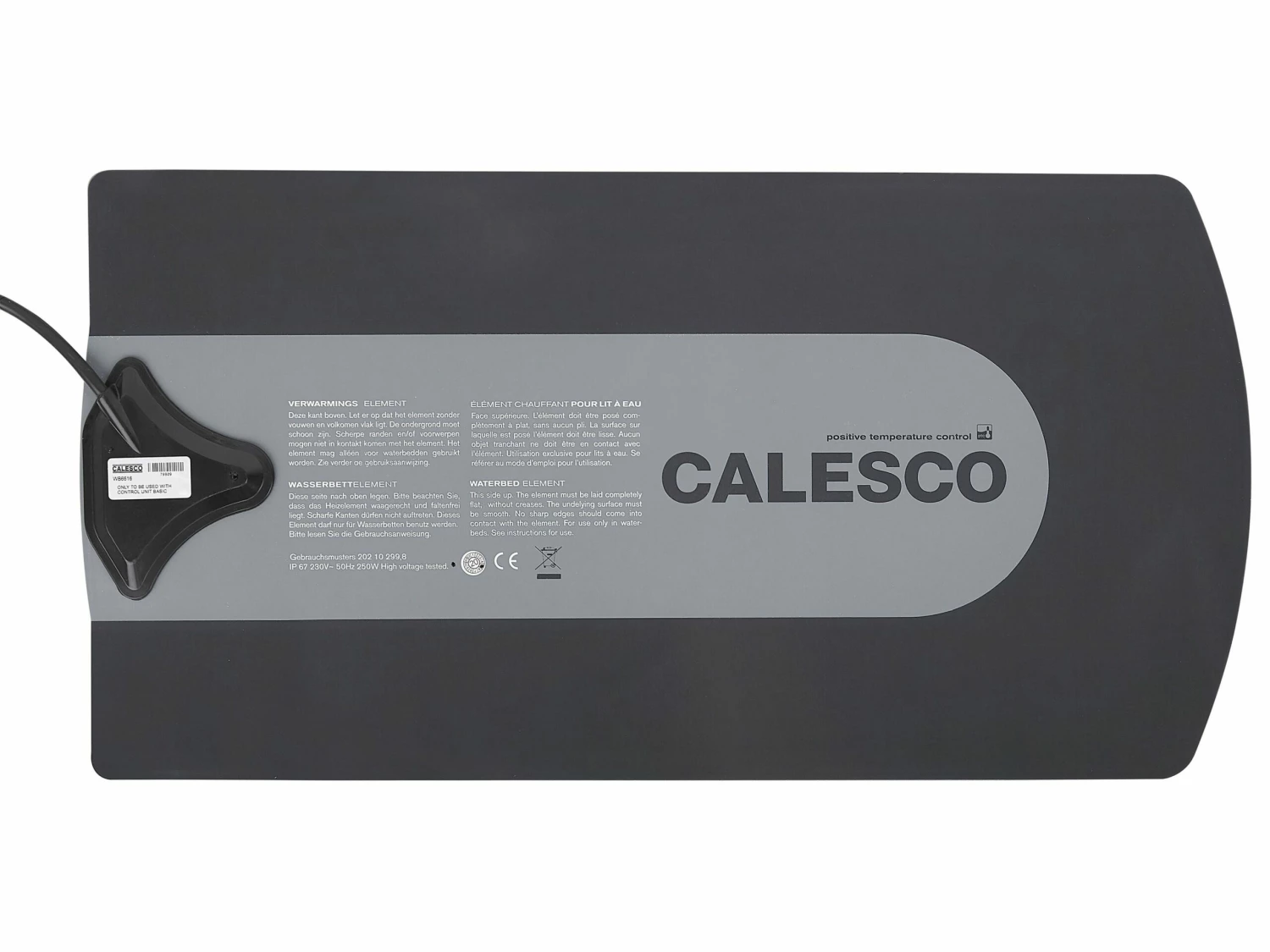 Wasserbett Polsterbezug Grau Verschiedene Größen PARIS – Bild 8