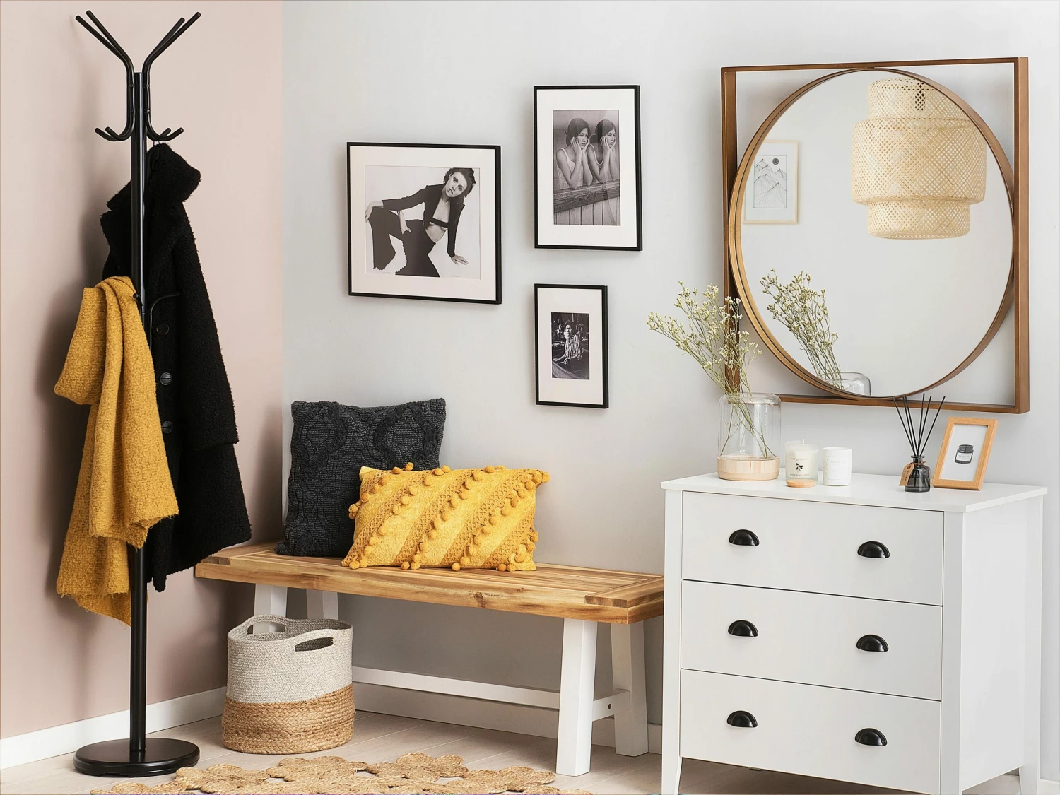 Kleiderständer Metall Schwarz 185 Cm CLAXTON – Bild 2