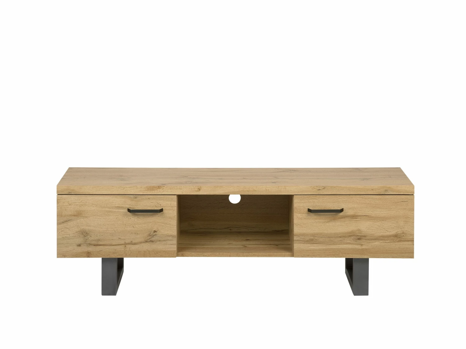 TV-Möbel Heller Holzfarbton 2 Türen 140 X 41 X 47 Cm TIMBER – Bild 4