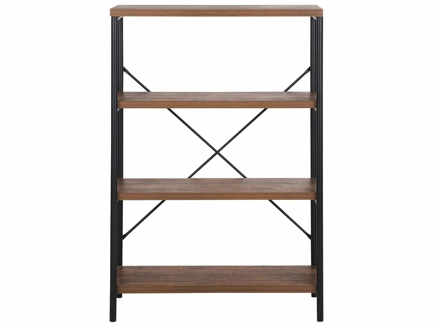 Regal Dunkler Holzfarbton 4 Fächer BRISBANE – Bild 5