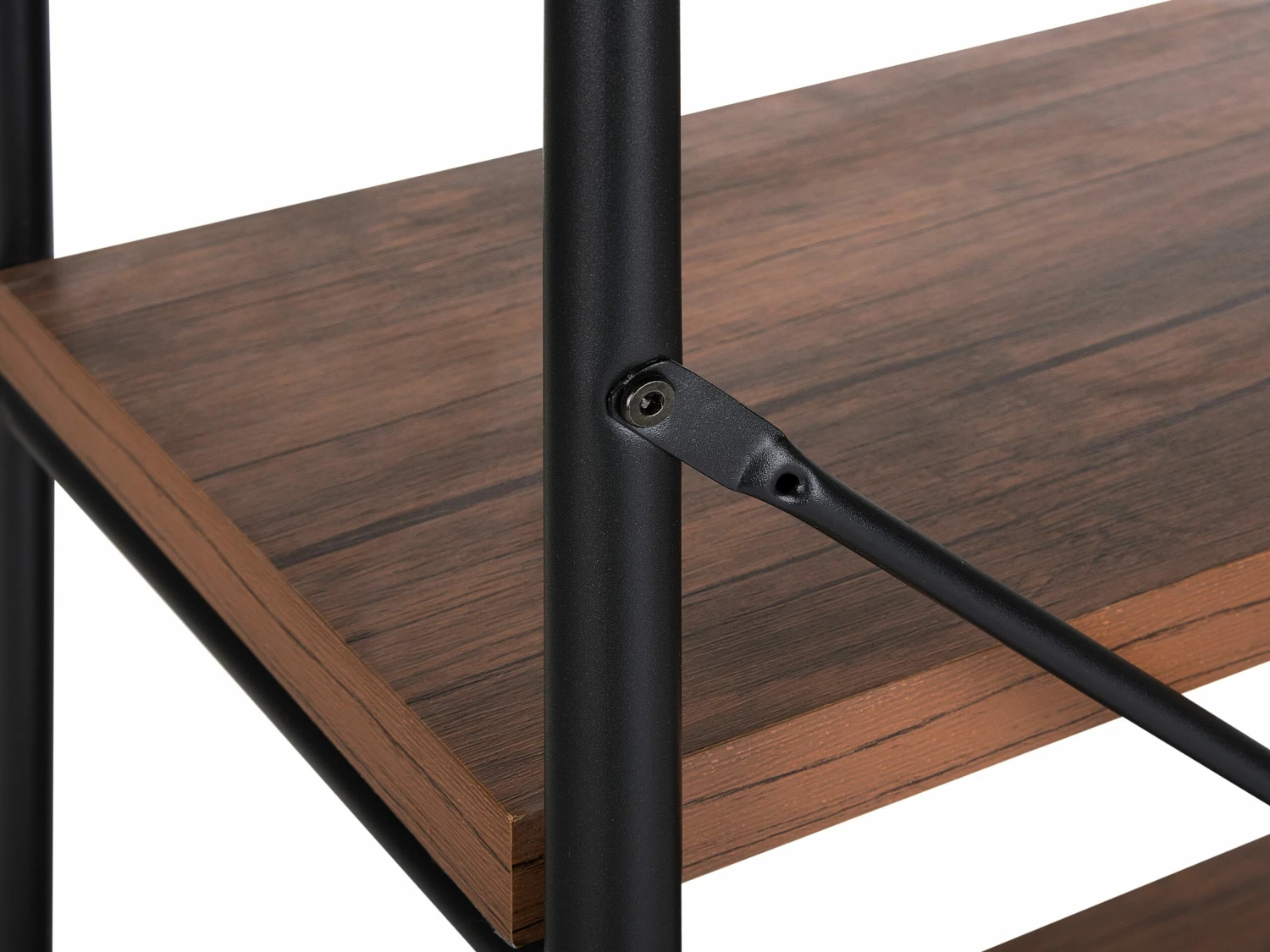 Regal Dunkler Holzfarbton 4 Fächer BRISBANE – Bild 7