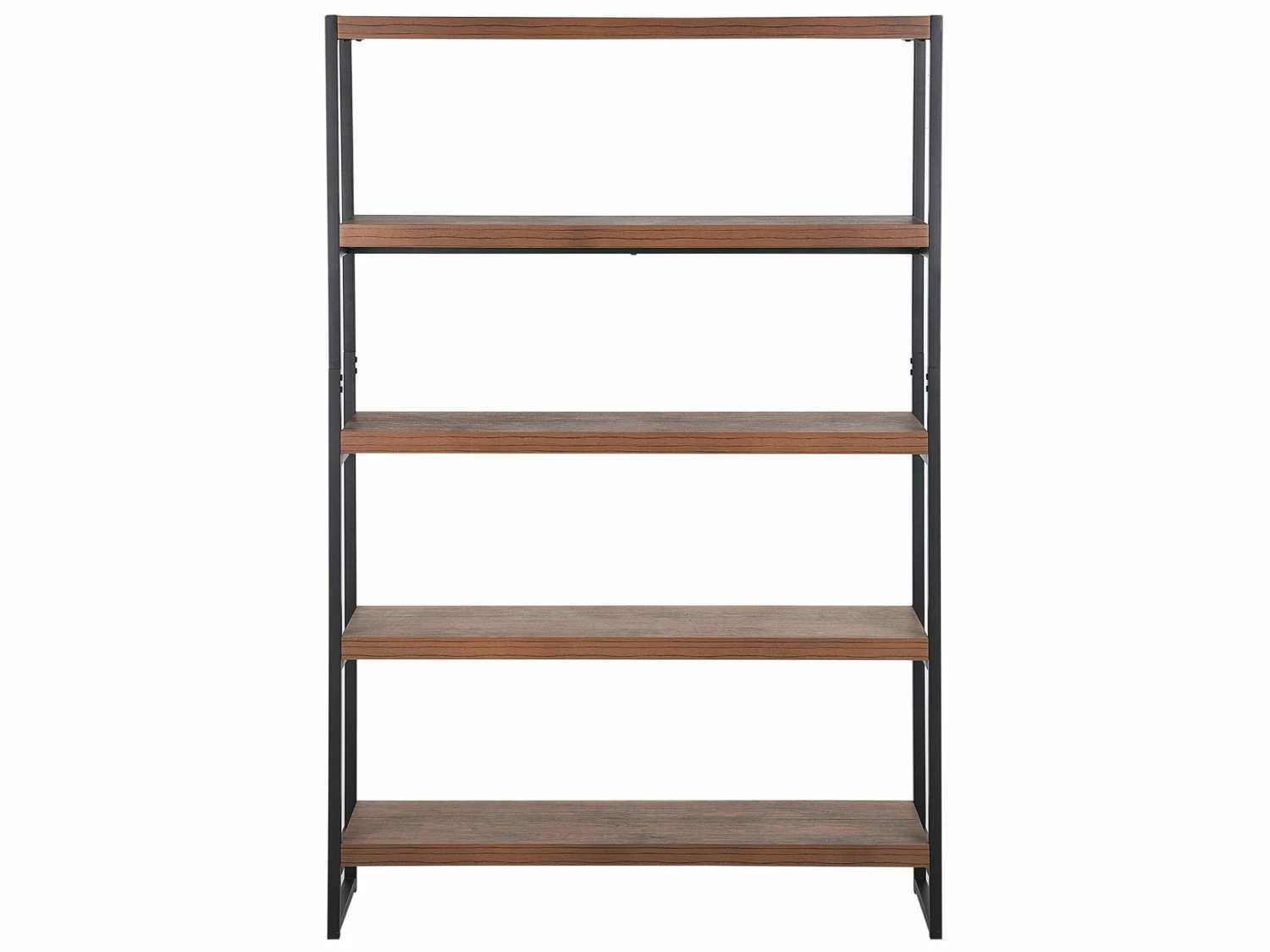 Regal Dunkler Holzfarbton / Schwarz 5 Fächer TIFTON – Bild 3