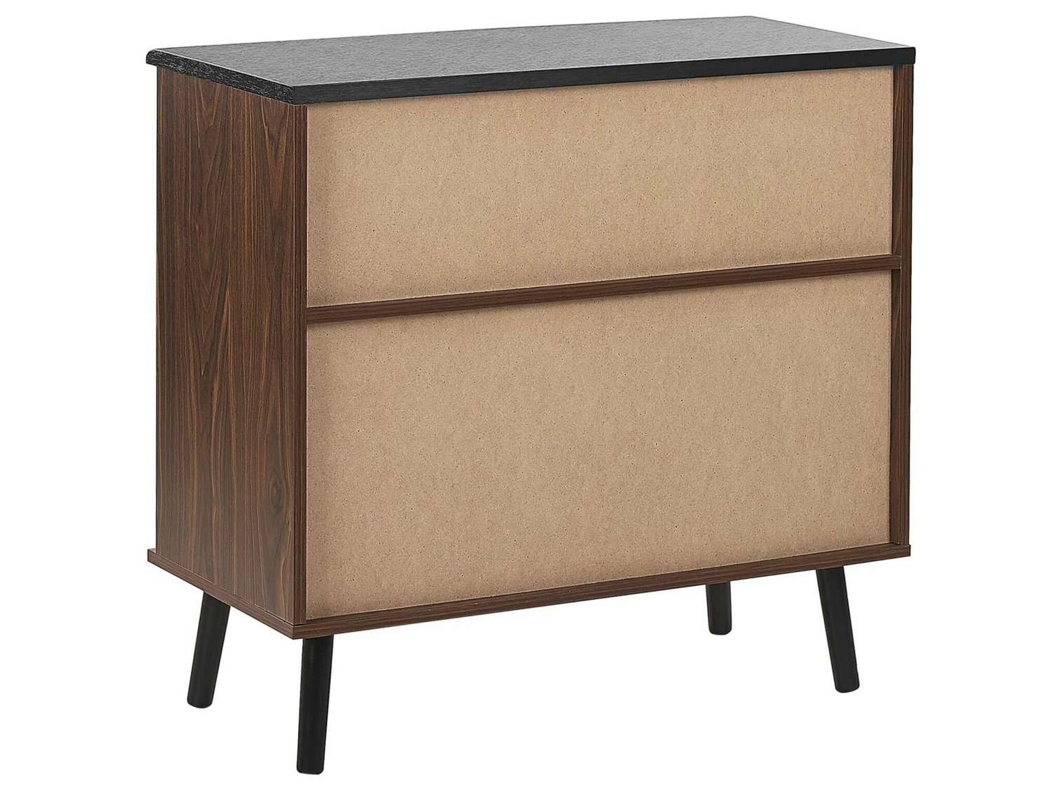 Sideboard Dunkler Holzfarbton Verschiebbare Türen PERTH – Bild 5