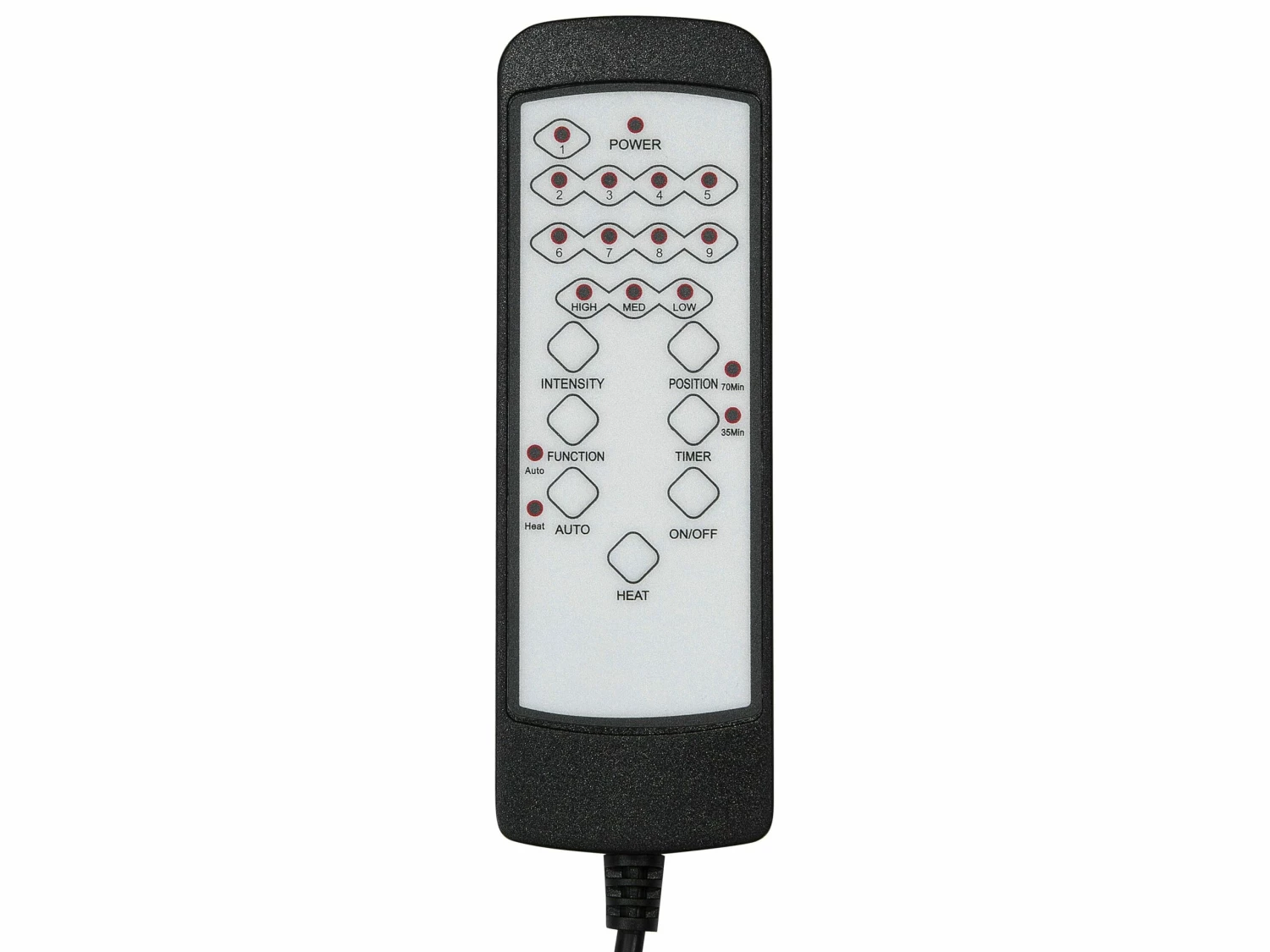 Bürostuhl Schwarz Kunstleder Massagefunktion Heizfunktion COMFORT – Bild 9