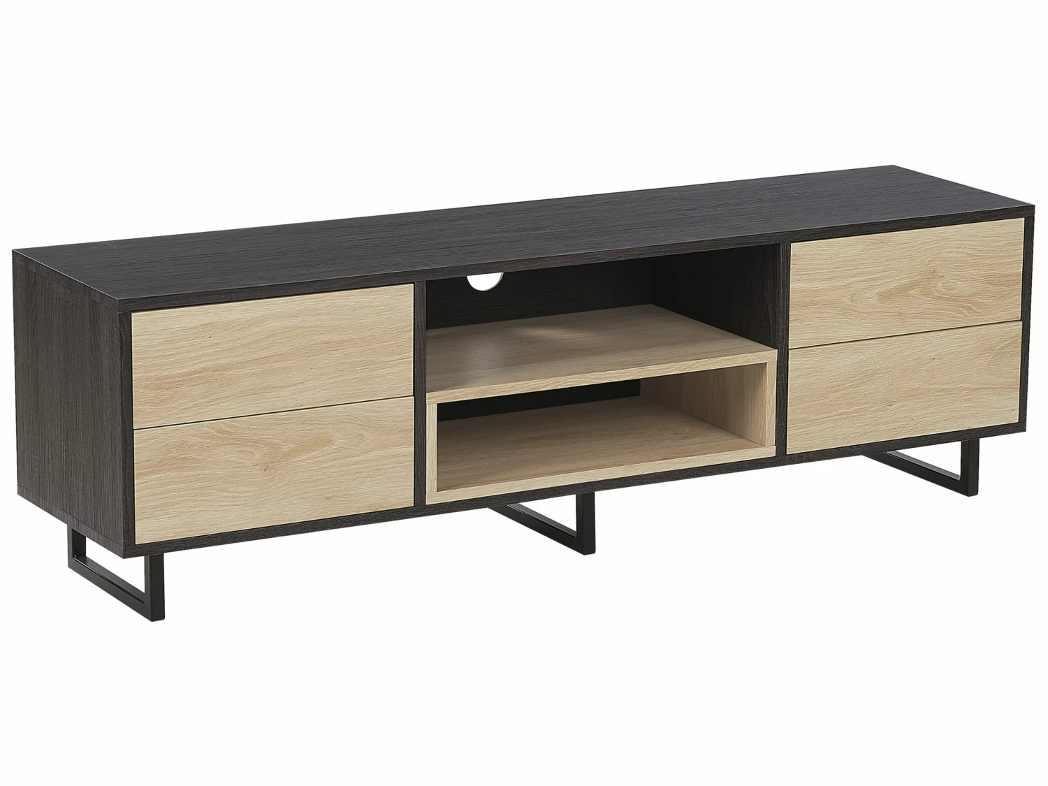 TV-Möbel Dunkler / Heller Holzfarbton 140 X 35 X 44 Cm MAINE