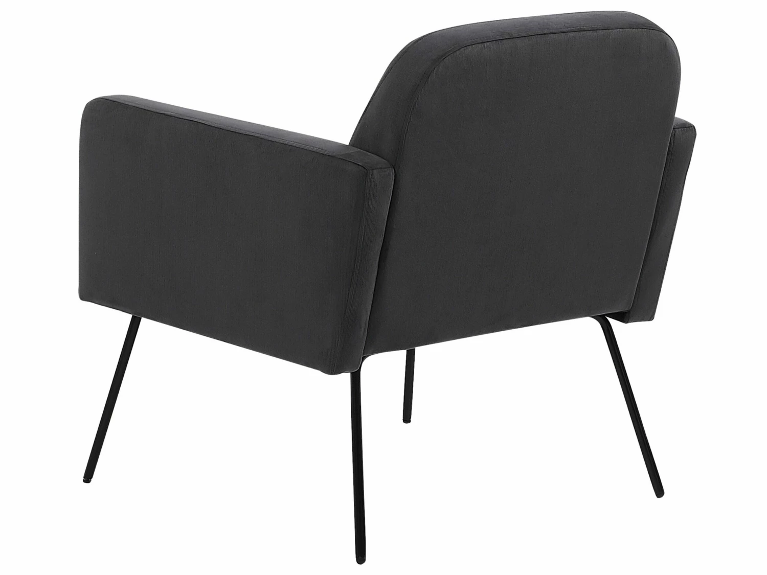 Sessel Samtstoff Grau Schwarze Beine NARKEN – Bild 5