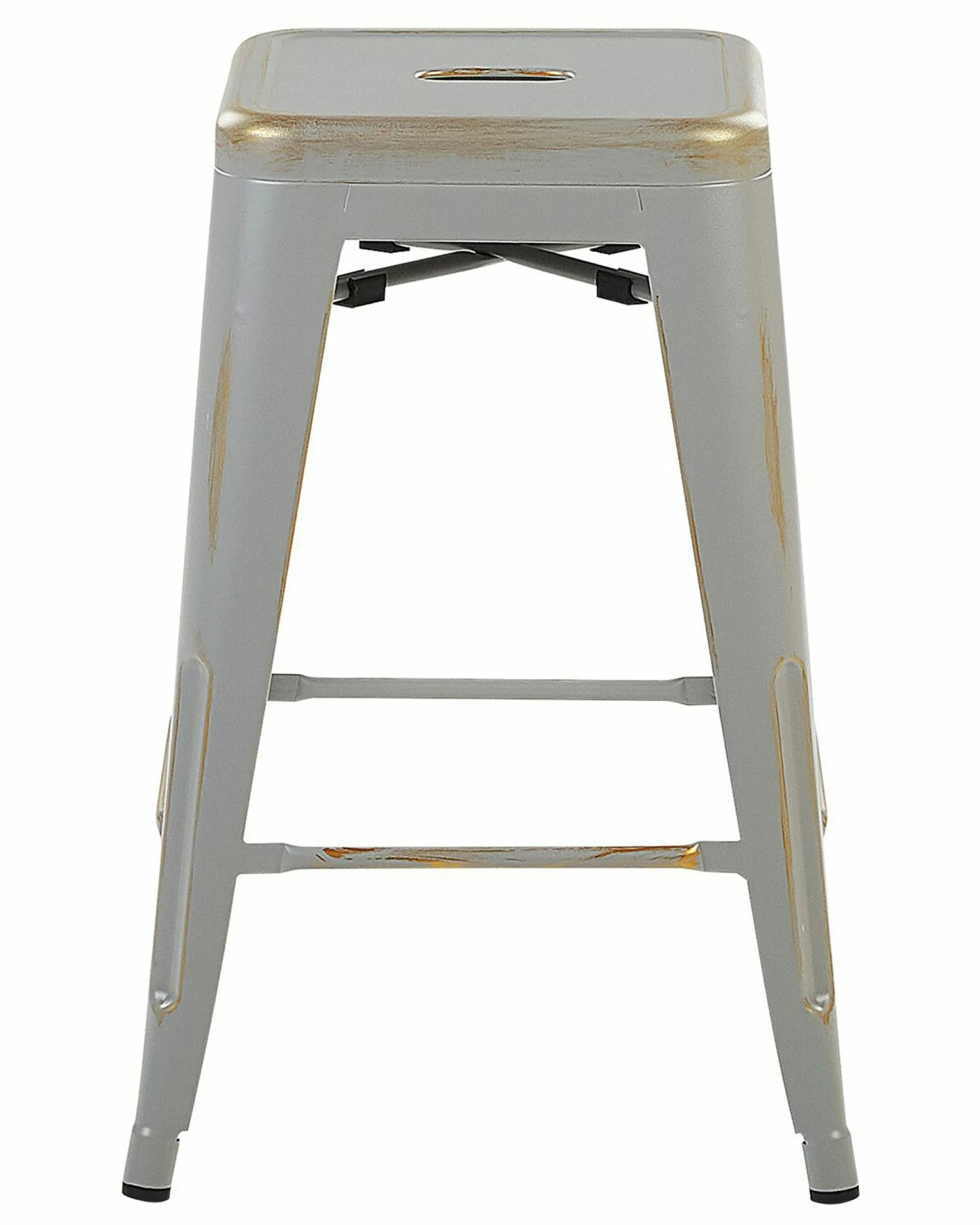 Hocker Silber-gold Höhe 60 Cm 2er Set CABRILLO – Bild 4