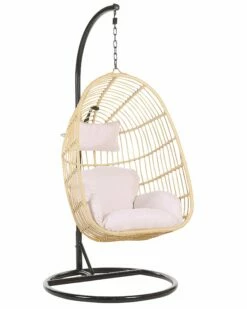 Hängesessel Mit Gestell ø 97 Cm Rattan Natürlich CASOLI