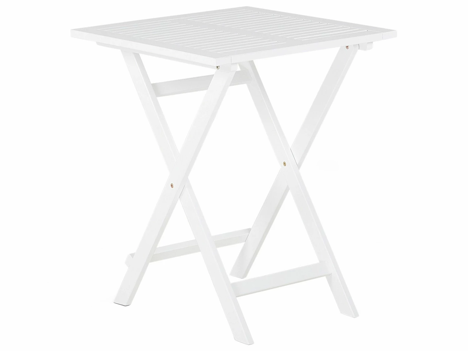 Balkonset Akazienholz Weiß Auflagen Mintgrünes Muster FIJI – Bild 9